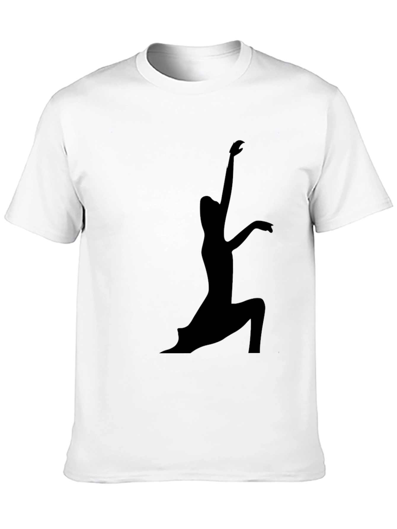 Yoga Silhouette Black T-Shirt