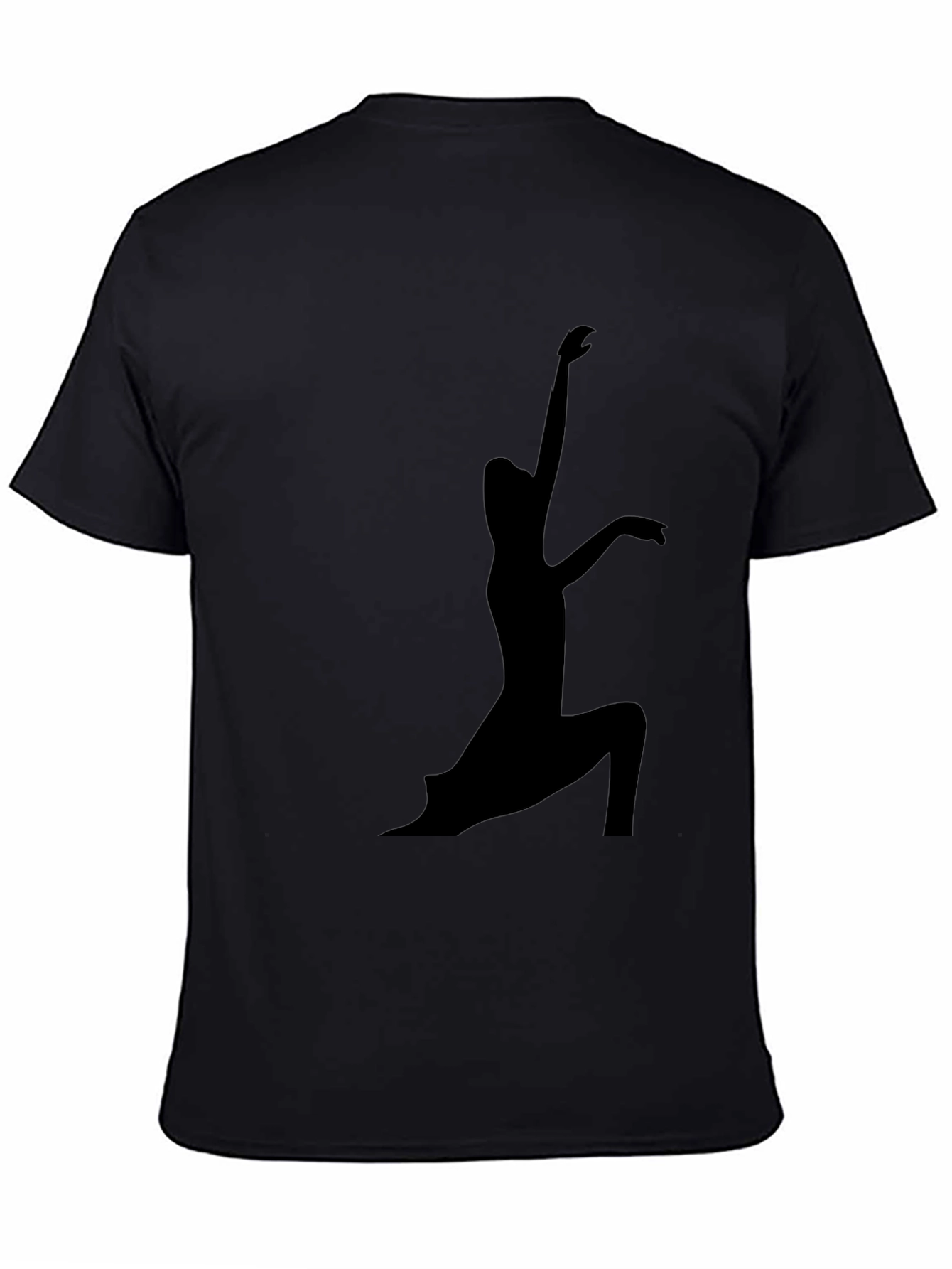 Yoga Silhouette Black T-Shirt