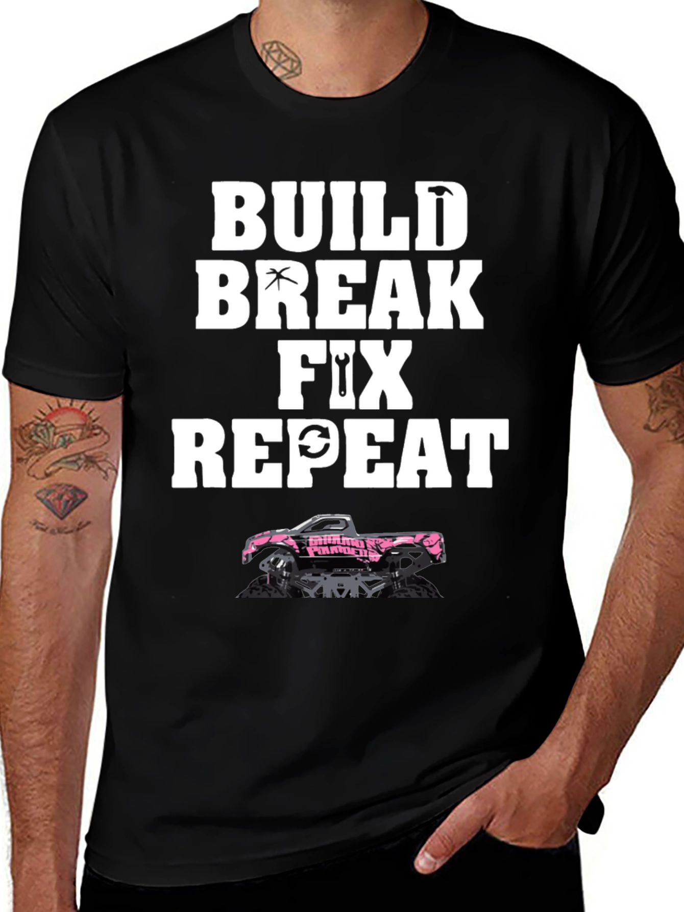 Build Break Fix Repeat Truck T-Shirt