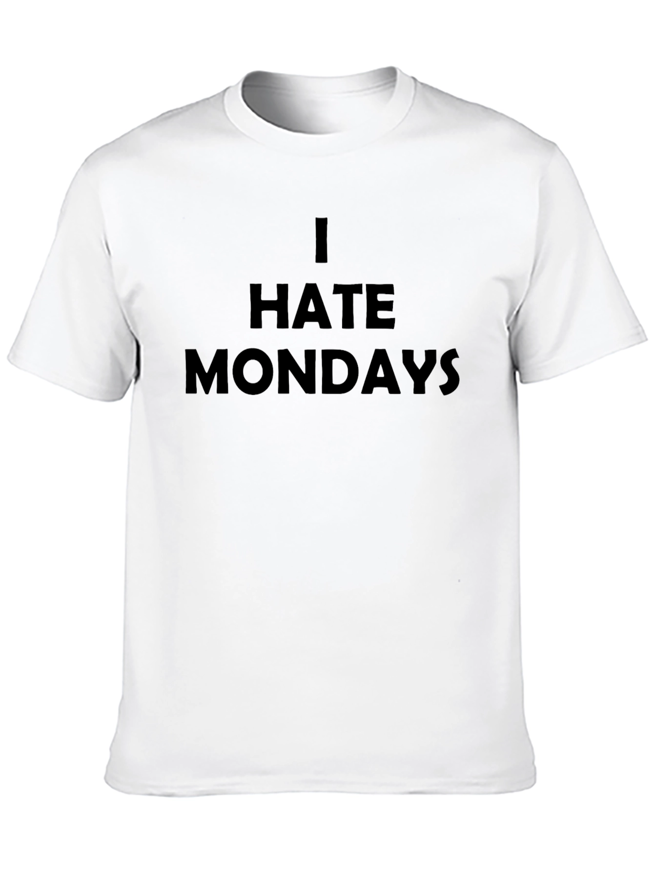 I Hate Mondays Black T-Shirt - Express Your Disdain!