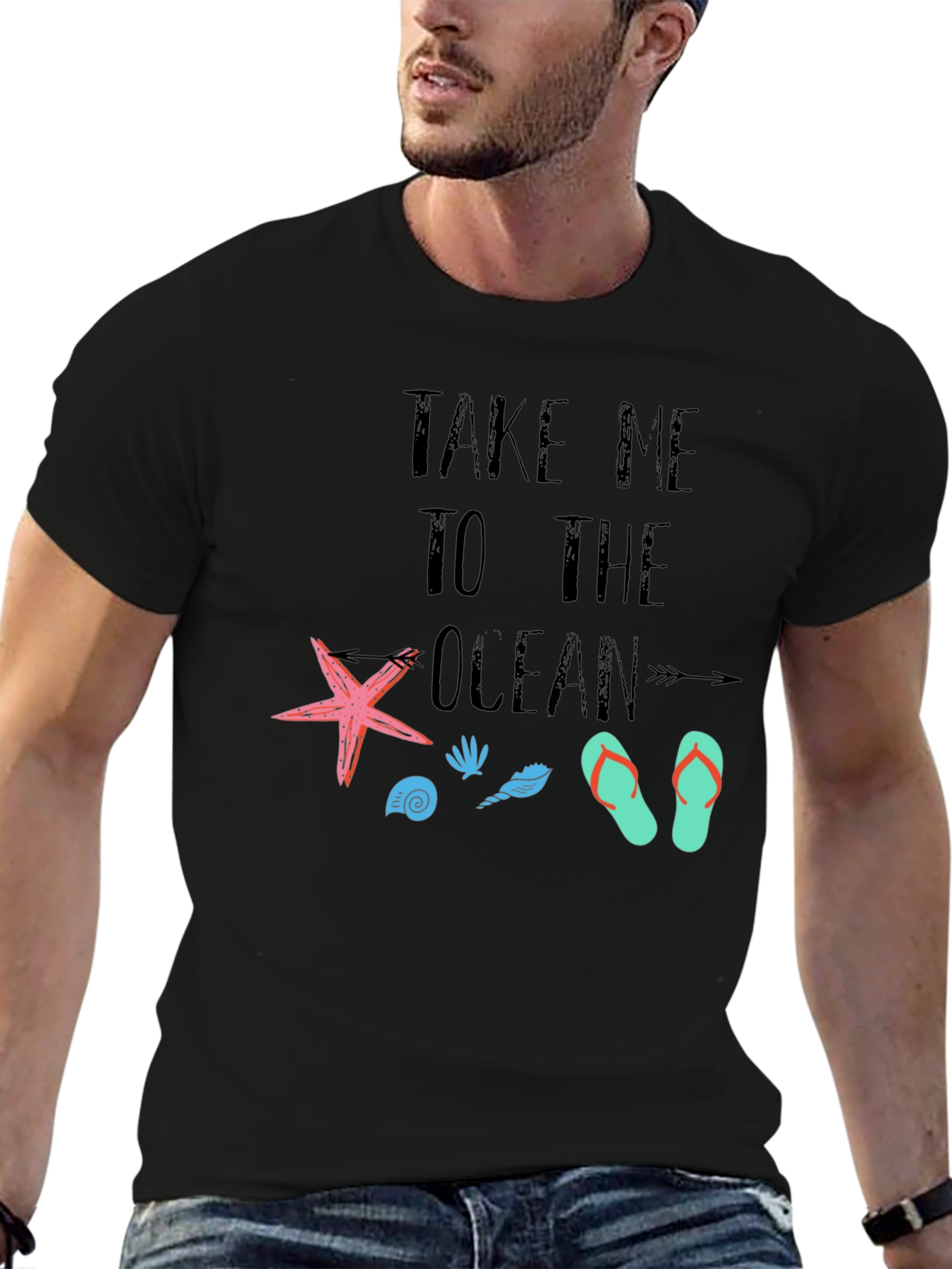 Take Me to the Ocean Black T-Shirt