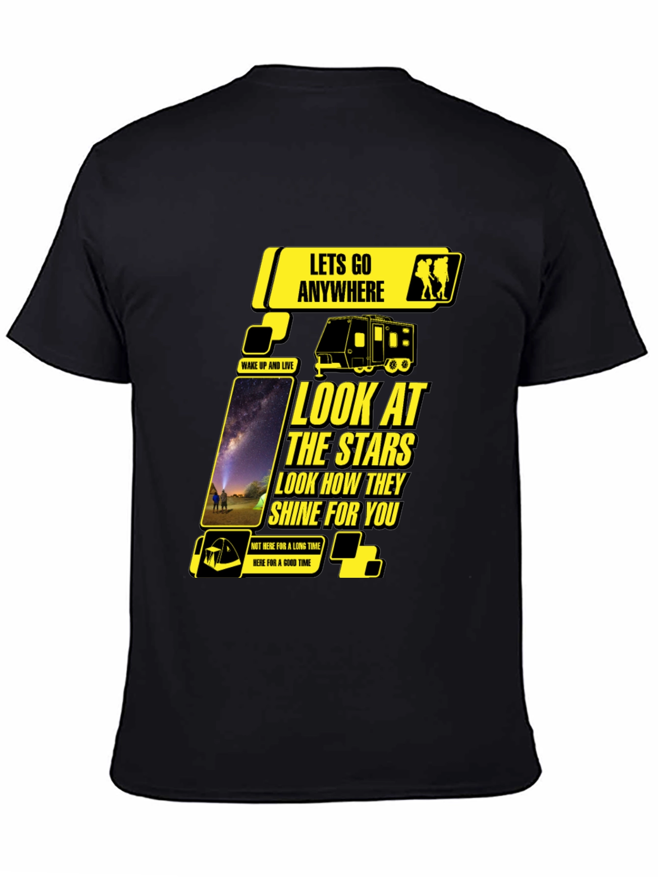 Look at the Stars Black Graphic Tee