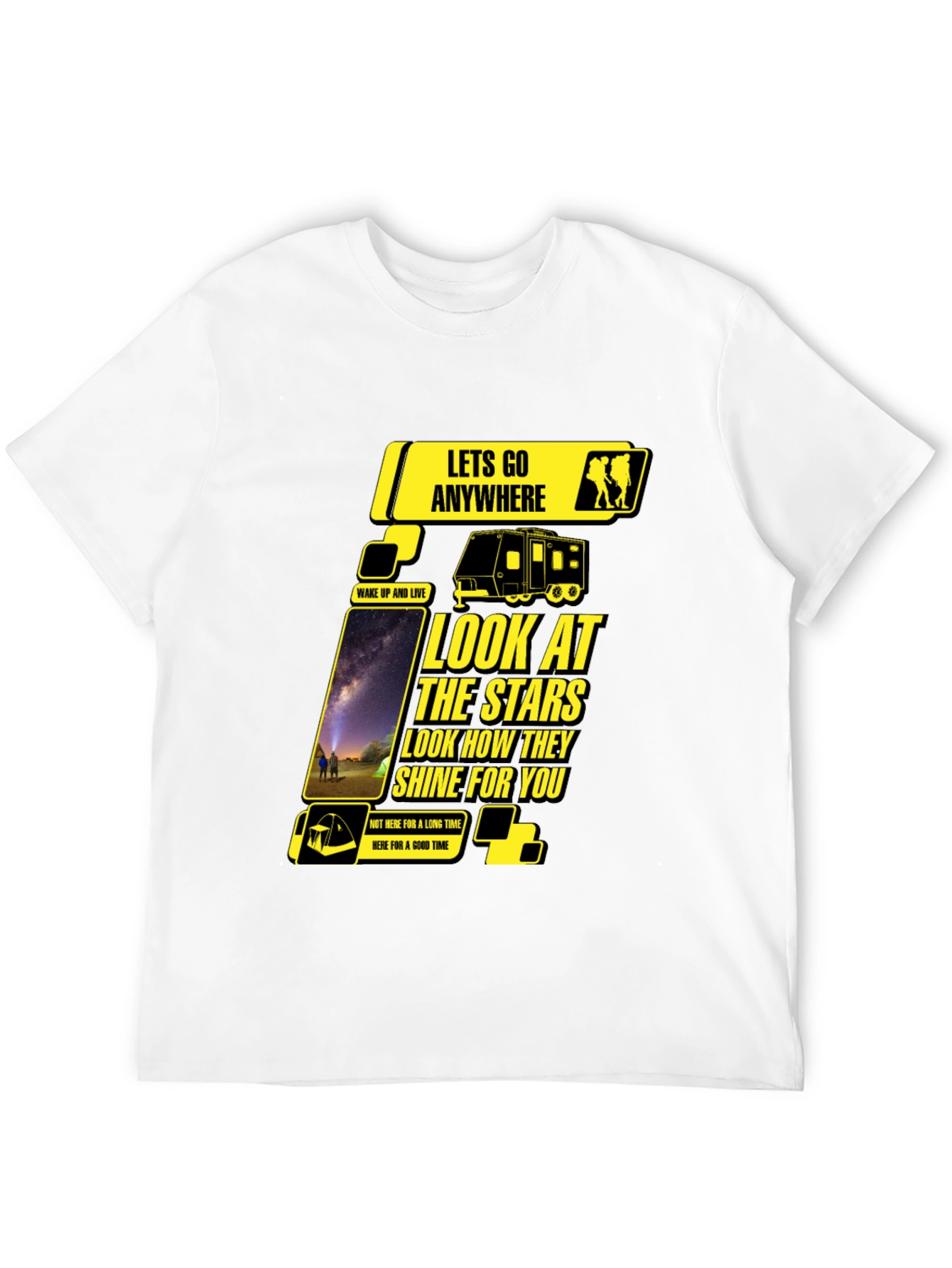 Look at the Stars Black Graphic Tee