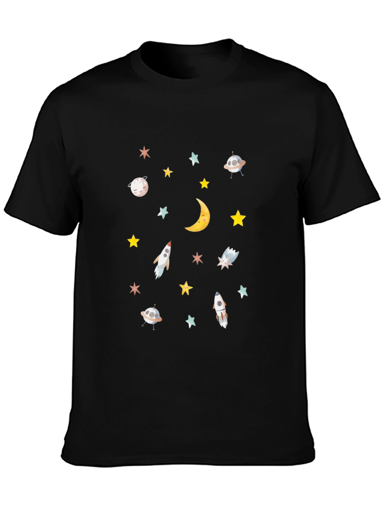 Cosmic Dreams T-Shirt | Space Pattern Tee