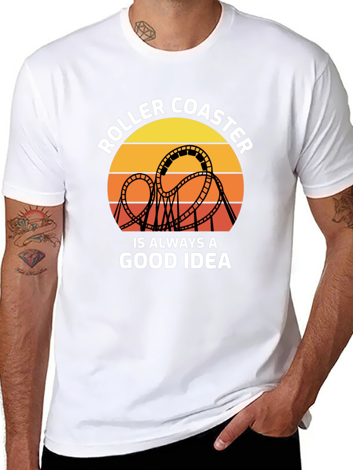 Roller Coaster Good Idea Graphic Tee