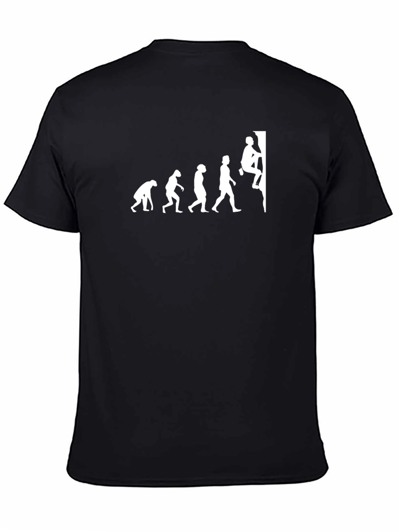 Evolution of Climbing Black T-Shirt