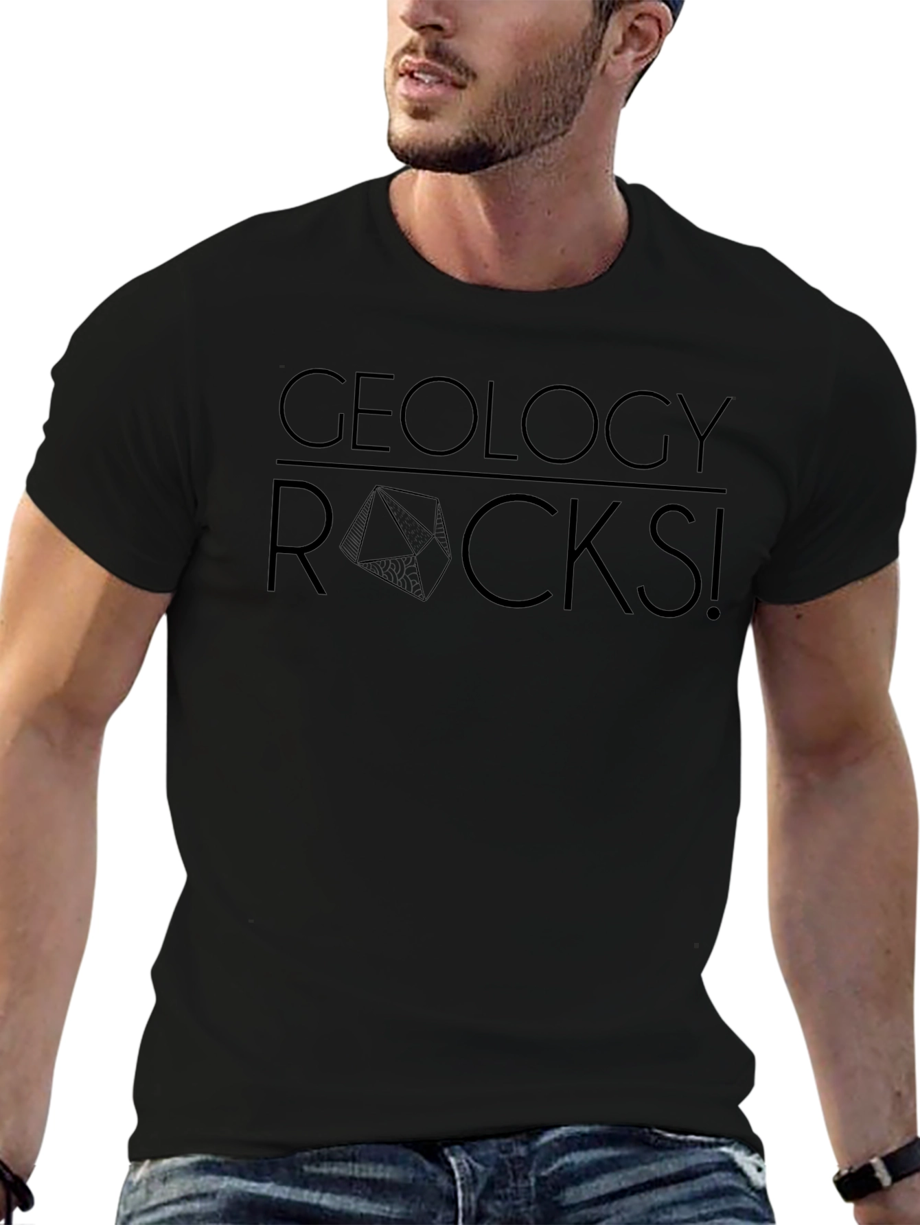 Geology Rocks Graphic Tee - Mens Black T-Shirt