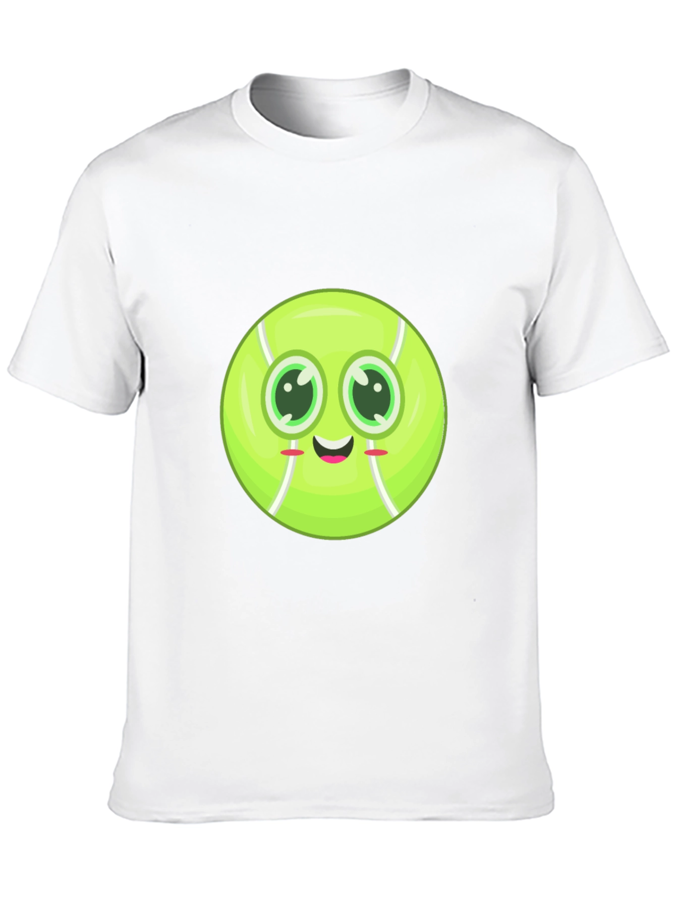Cute Tennis Ball Face T-Shirt