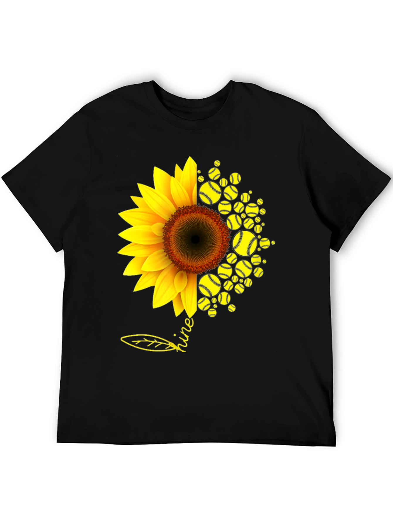 Sunflower Softball T-Shirt - Shine Bright!