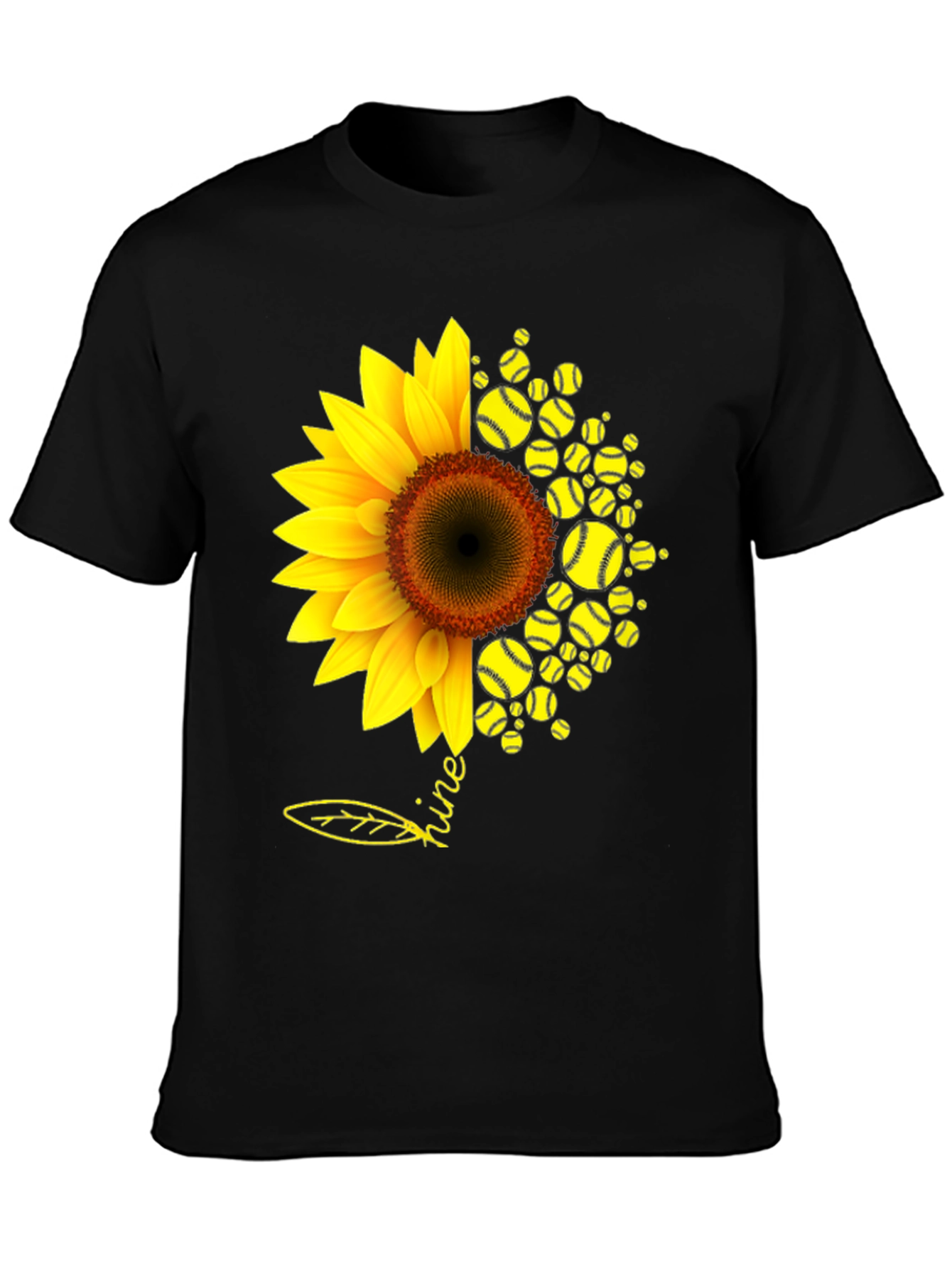 Sunflower Softball T-Shirt - Shine Bright!