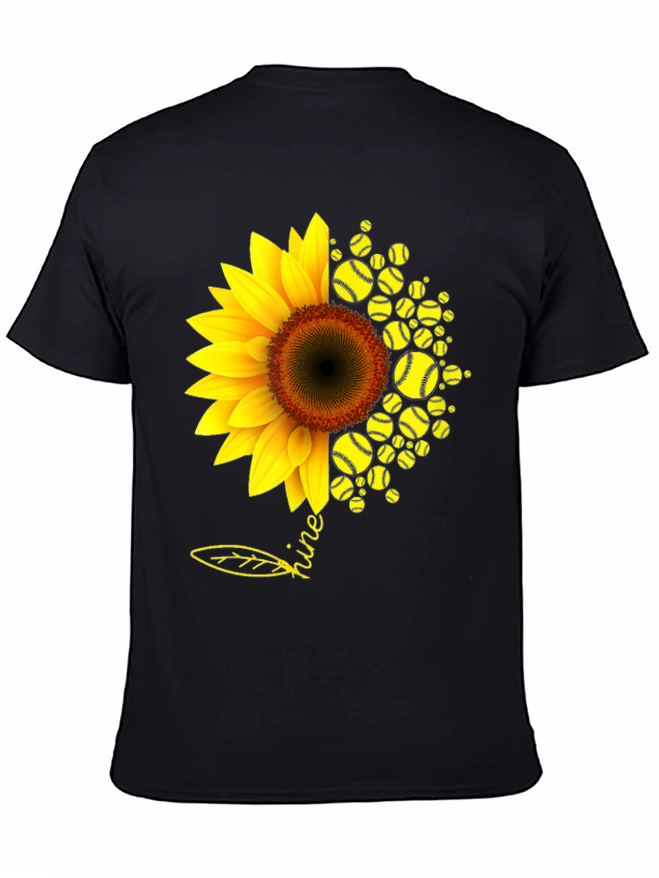Sunflower Softball T-Shirt - Shine Bright!