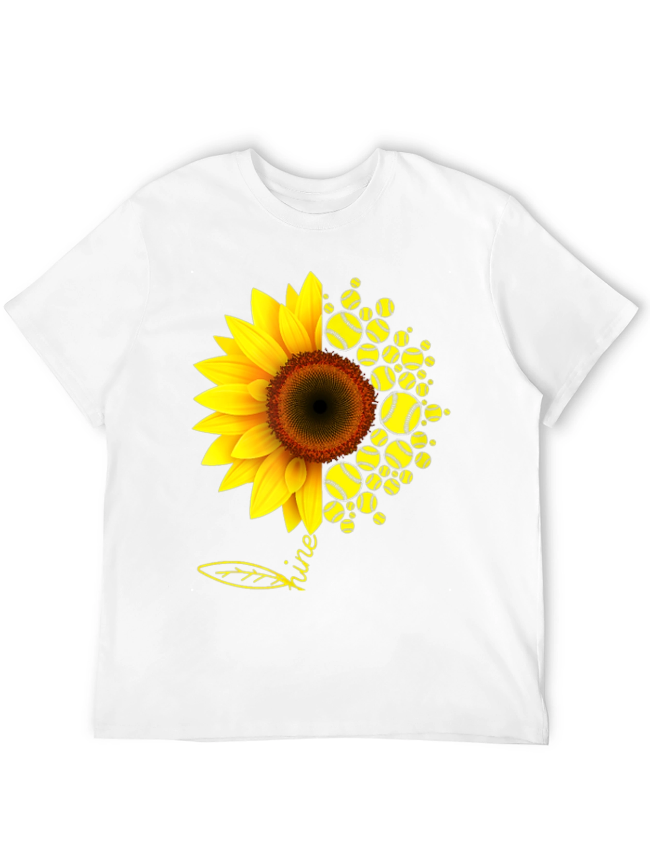 Sunflower Softball T-Shirt - Shine Bright!