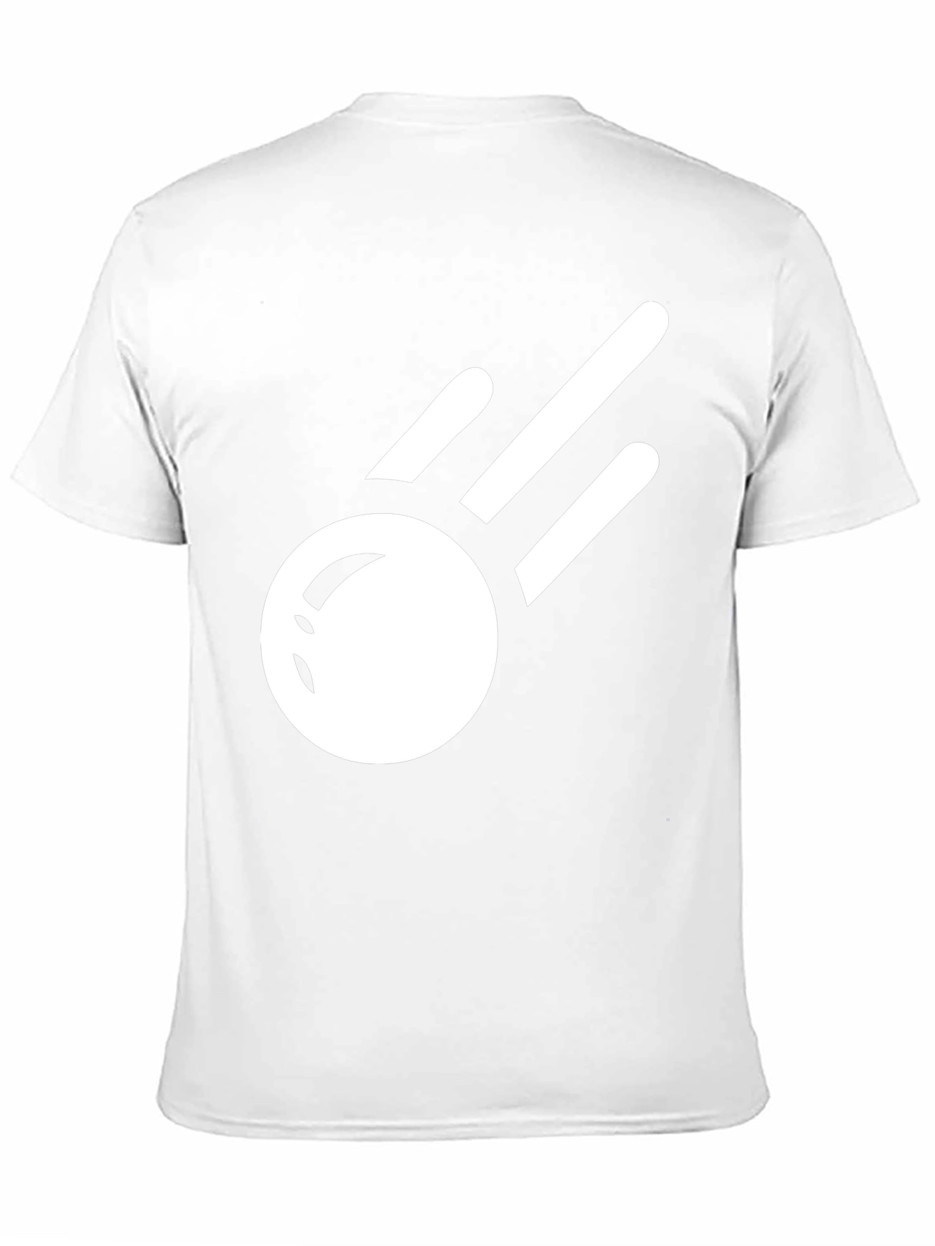 Stylish Black T-Shirt with Comet Graphic