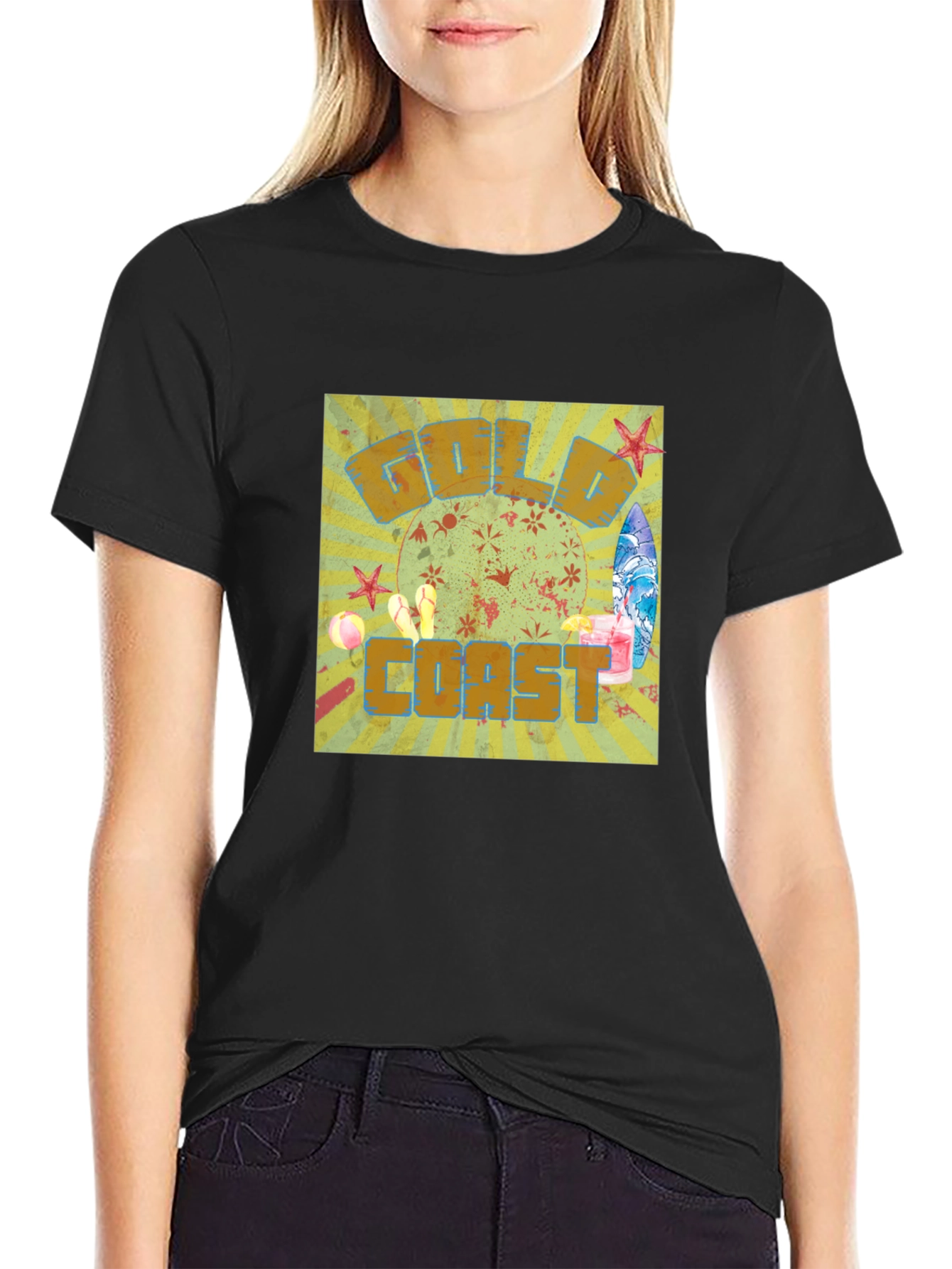 Gold Coast Graphic Tee - Summer Vibes
