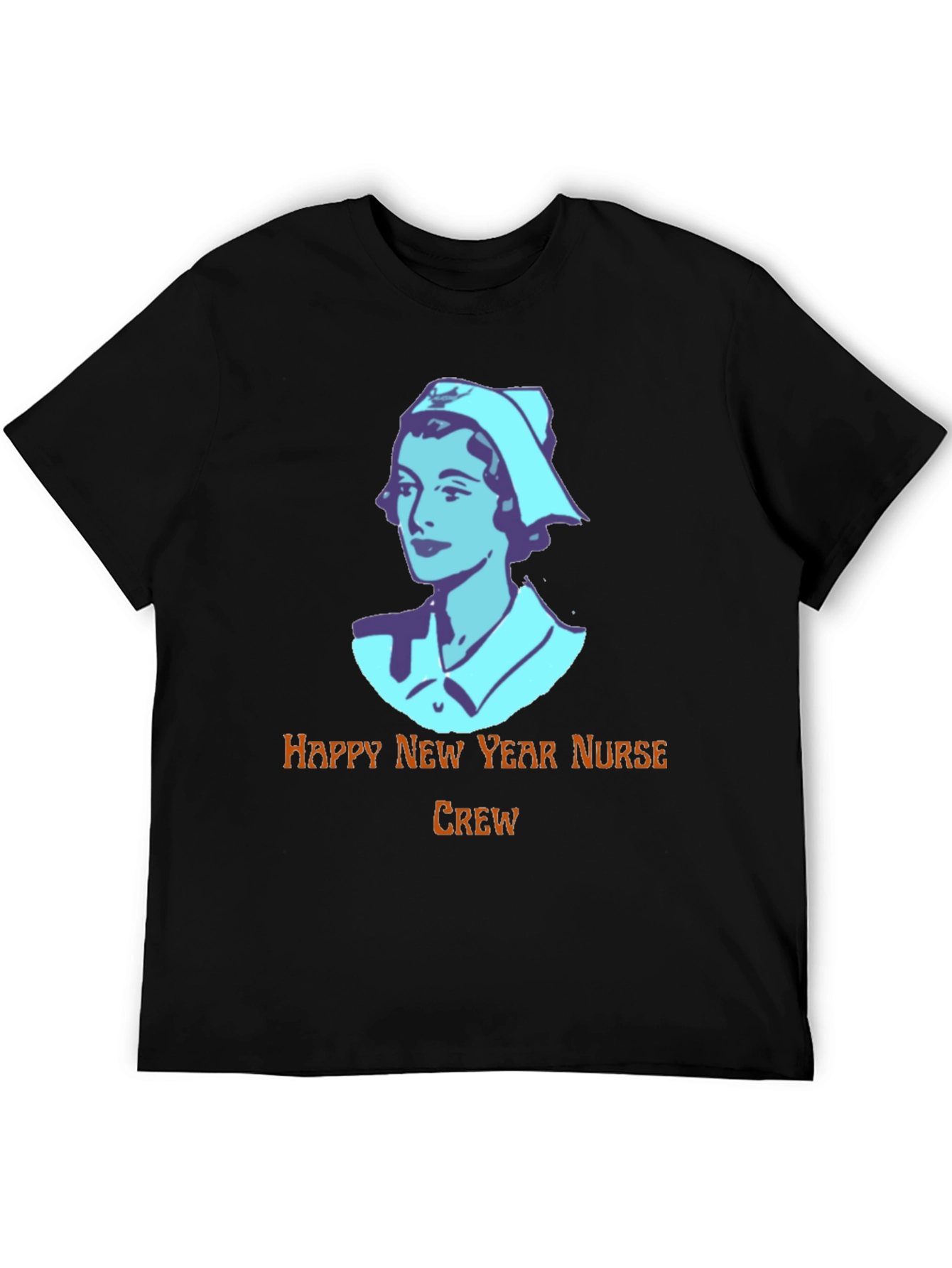 Happy New Year Nurse Crew Black T-Shirt
