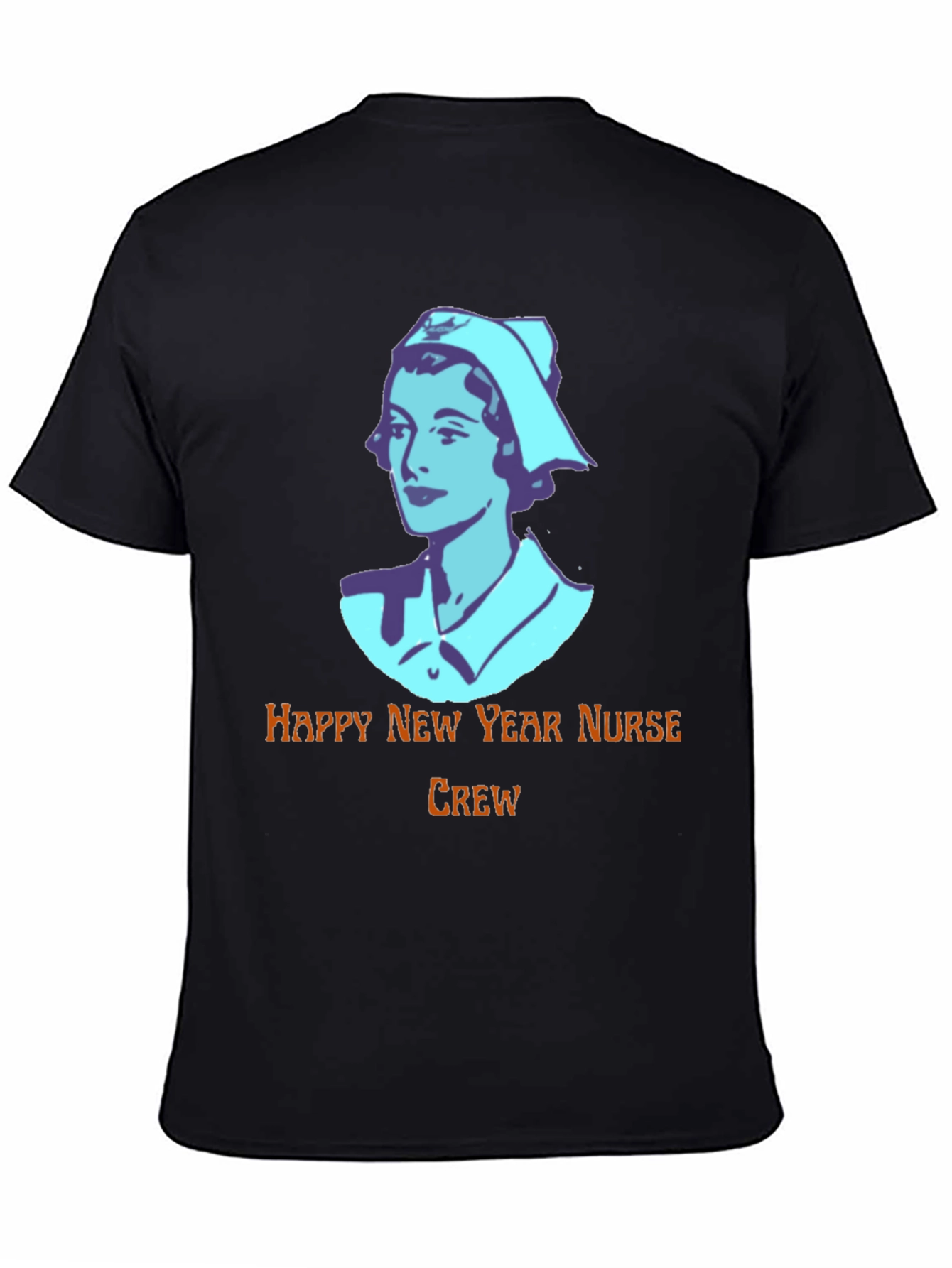 Happy New Year Nurse Crew Black T-Shirt