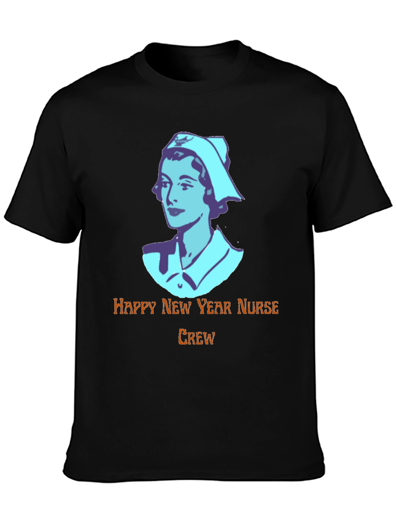 Happy New Year Nurse Crew Black T-Shirt