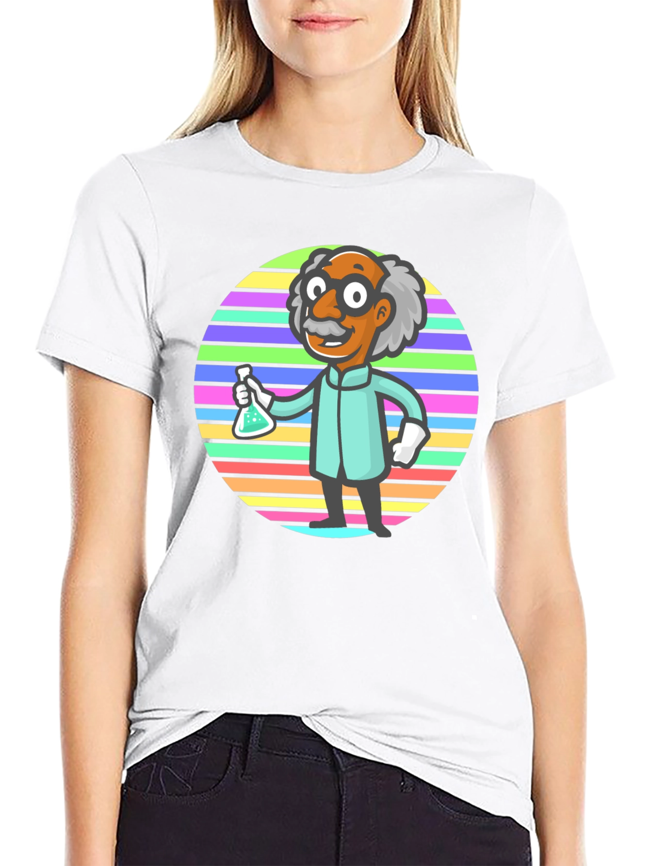 Scientist Graphic T-Shirt - Funky Retro Design