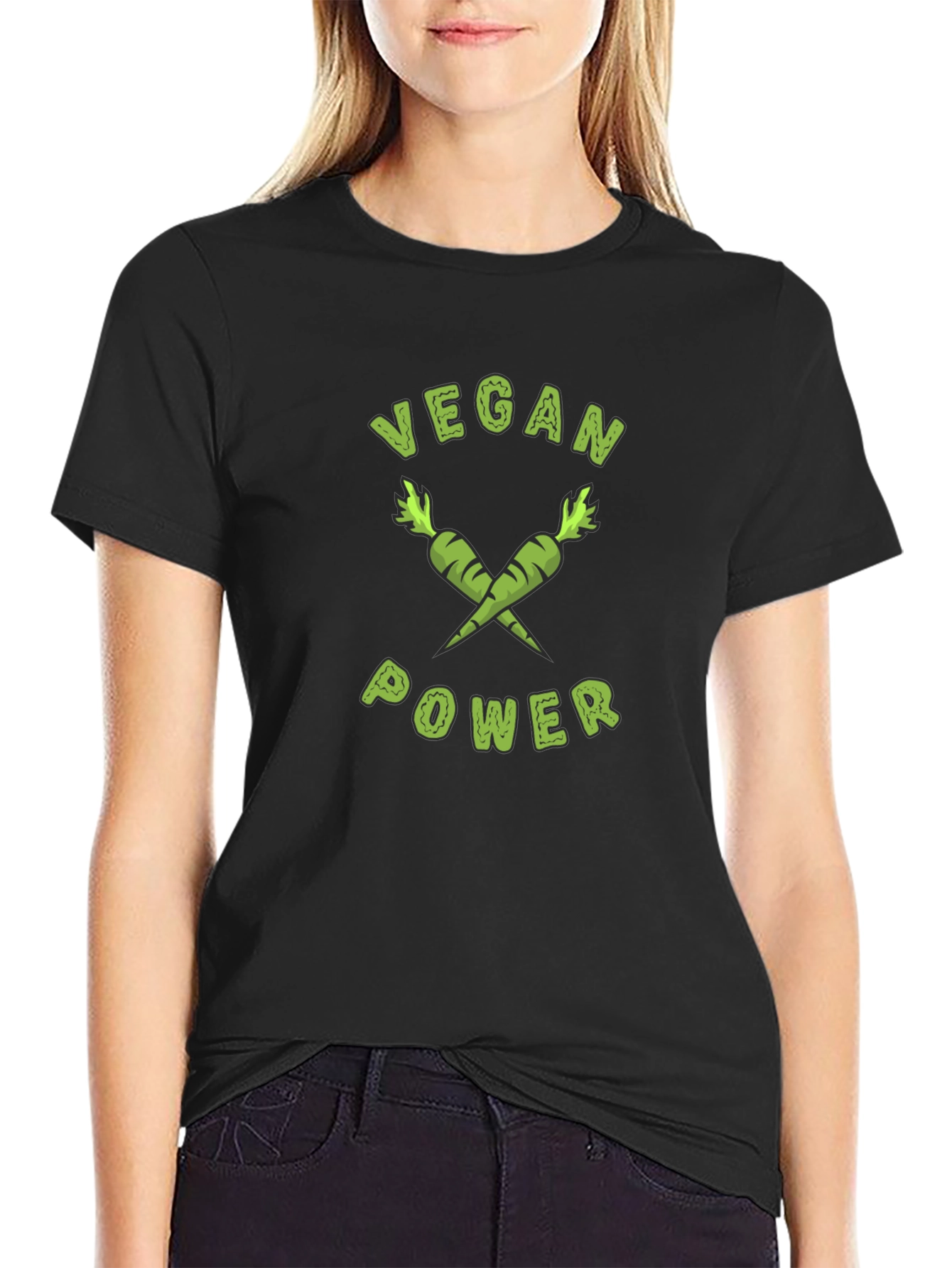 Vegan Power T-Shirt - Carrot Graphic Tee