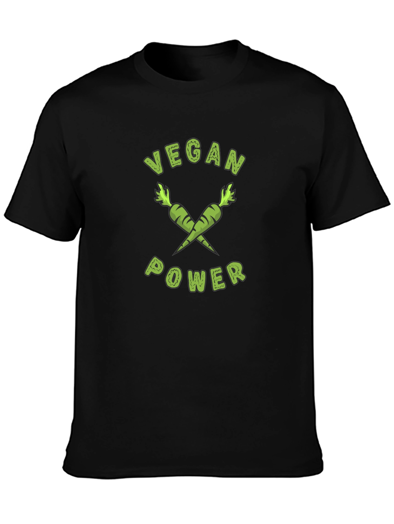 Vegan Power T-Shirt - Carrot Graphic Tee