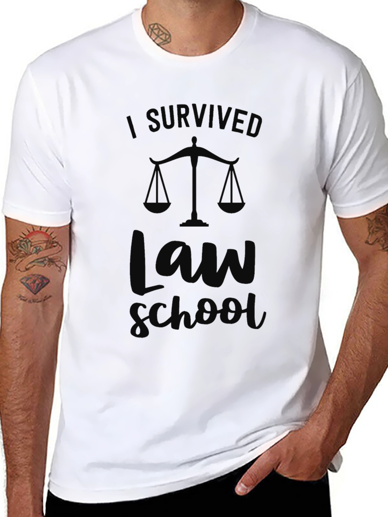 I Survived Law School T-Shirt - Graduation Gift