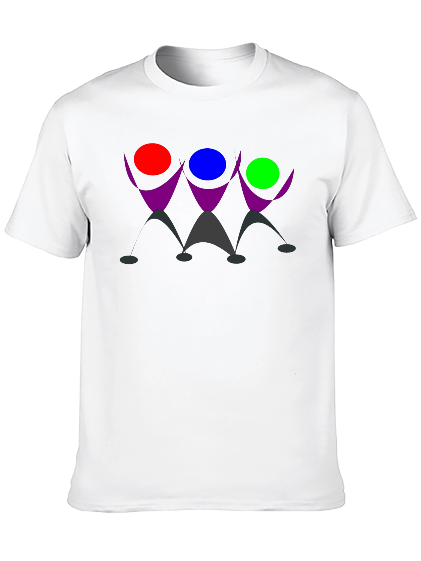 Geometric Figure Black T-Shirt