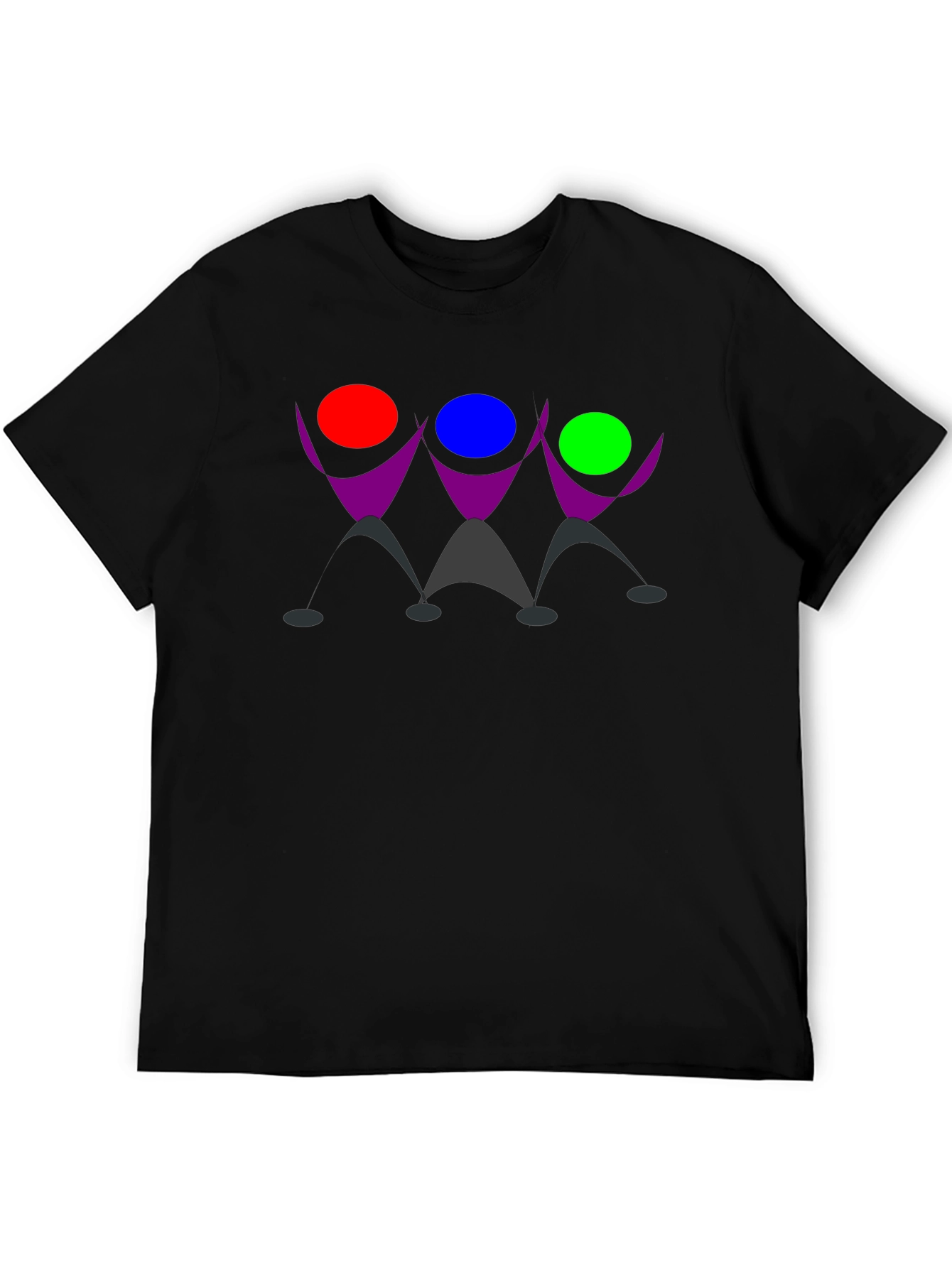 Geometric Figure Black T-Shirt