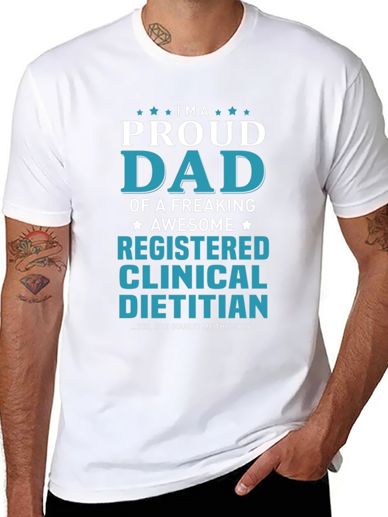 Proud Dad of a Registered Clinical Dietitian T-Shirt