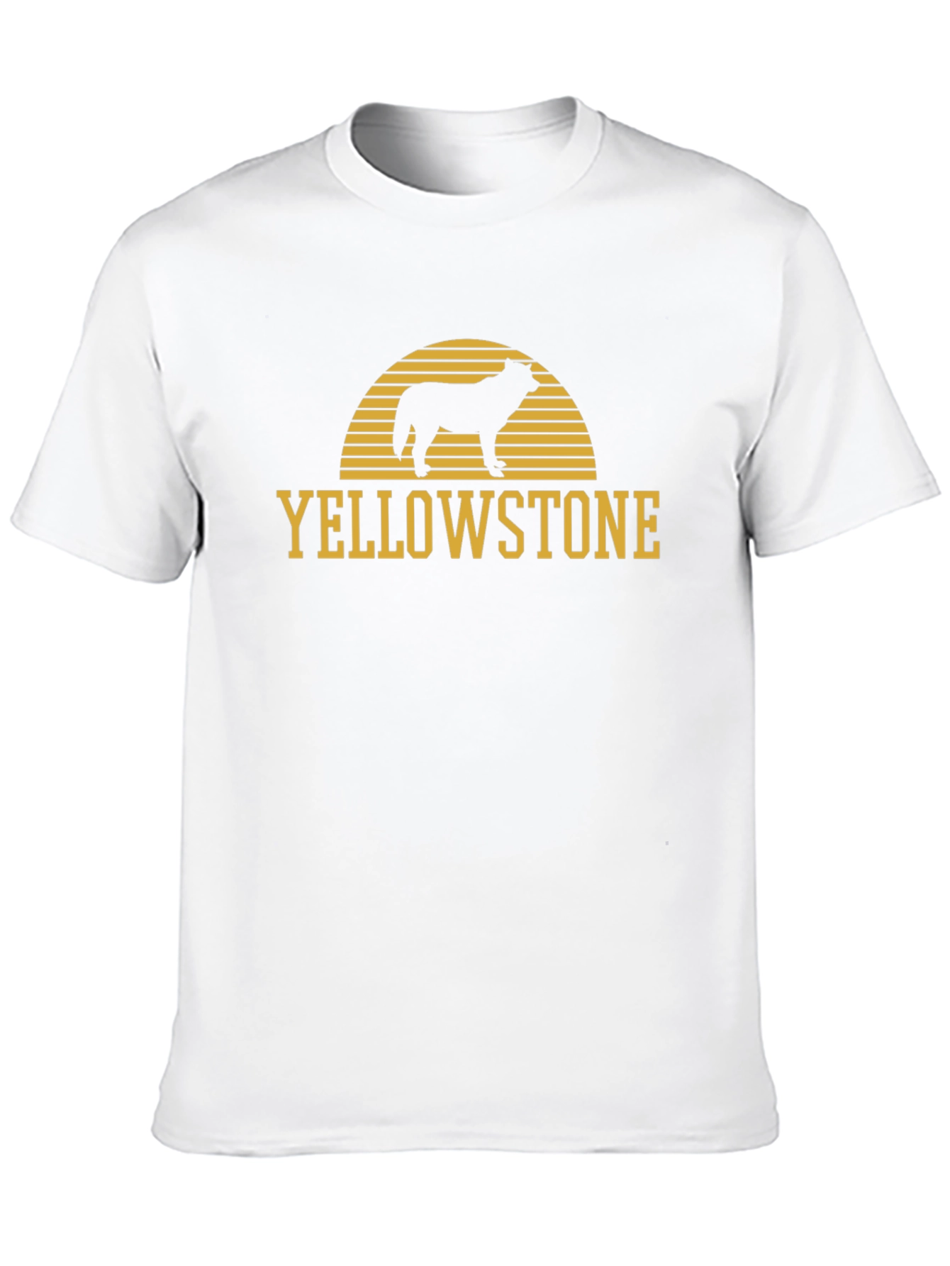 Yellowstone Wolf Graphic Tee - Black