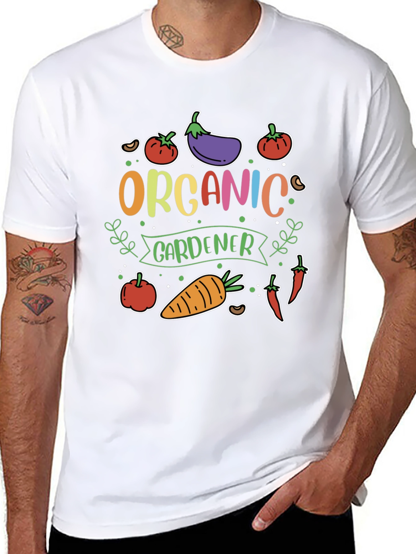 Organic Gardener T-Shirt - Vegetable Garden Tee