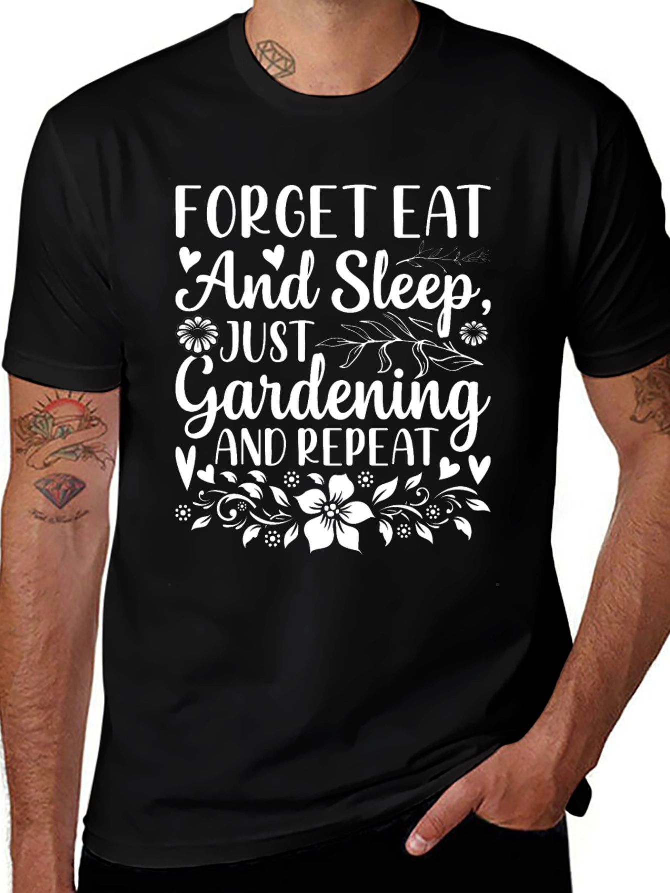 Gardening Enthusiast T-Shirt - Forget Eat and Sleep
