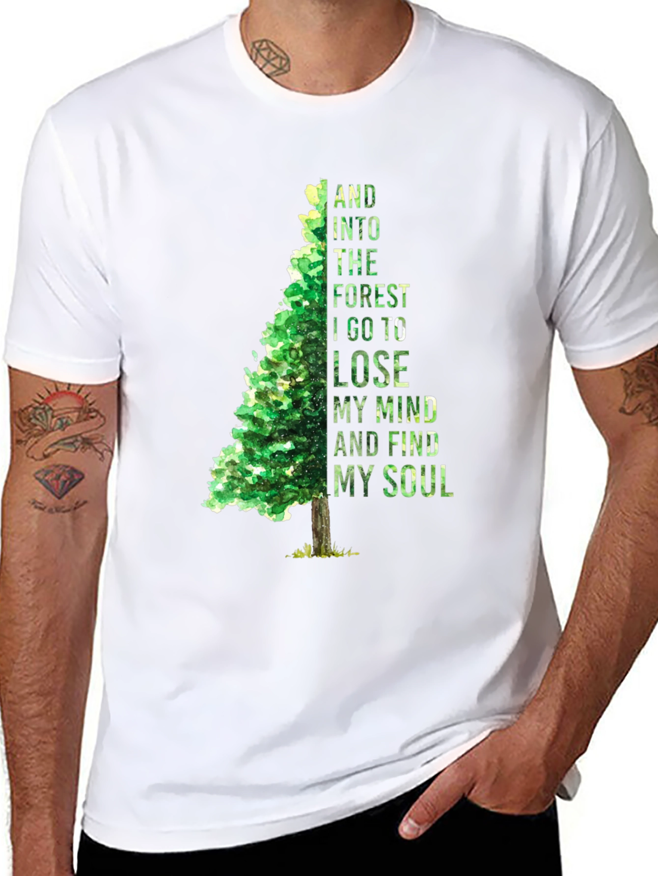Forest Mind Soul T-Shirt - Nature Inspired Tee
