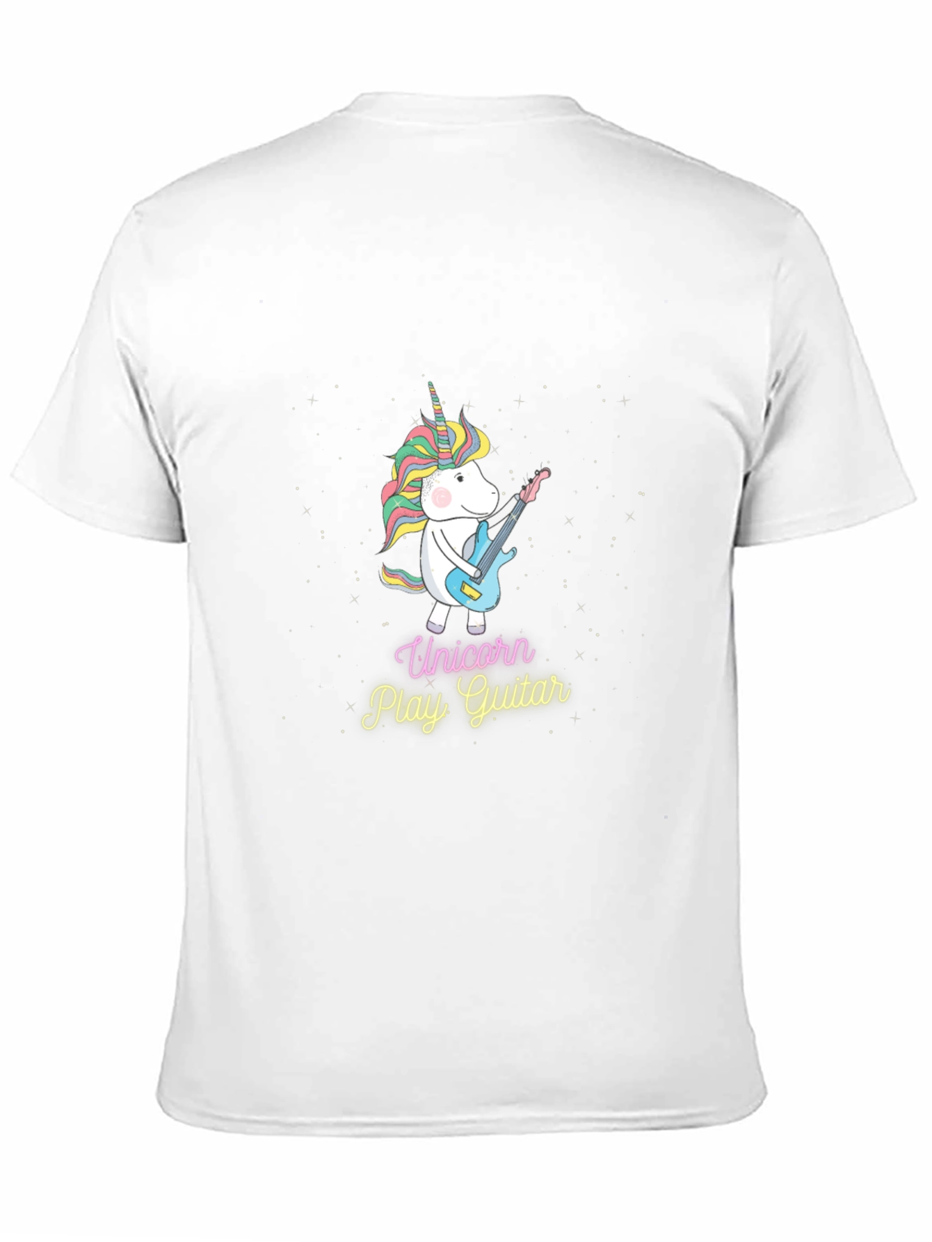 Unicorn Playing Guitar Graphic Tee