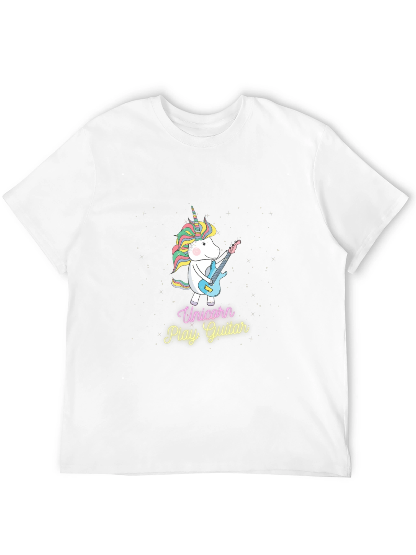 Unicorn Playing Guitar Graphic Tee
