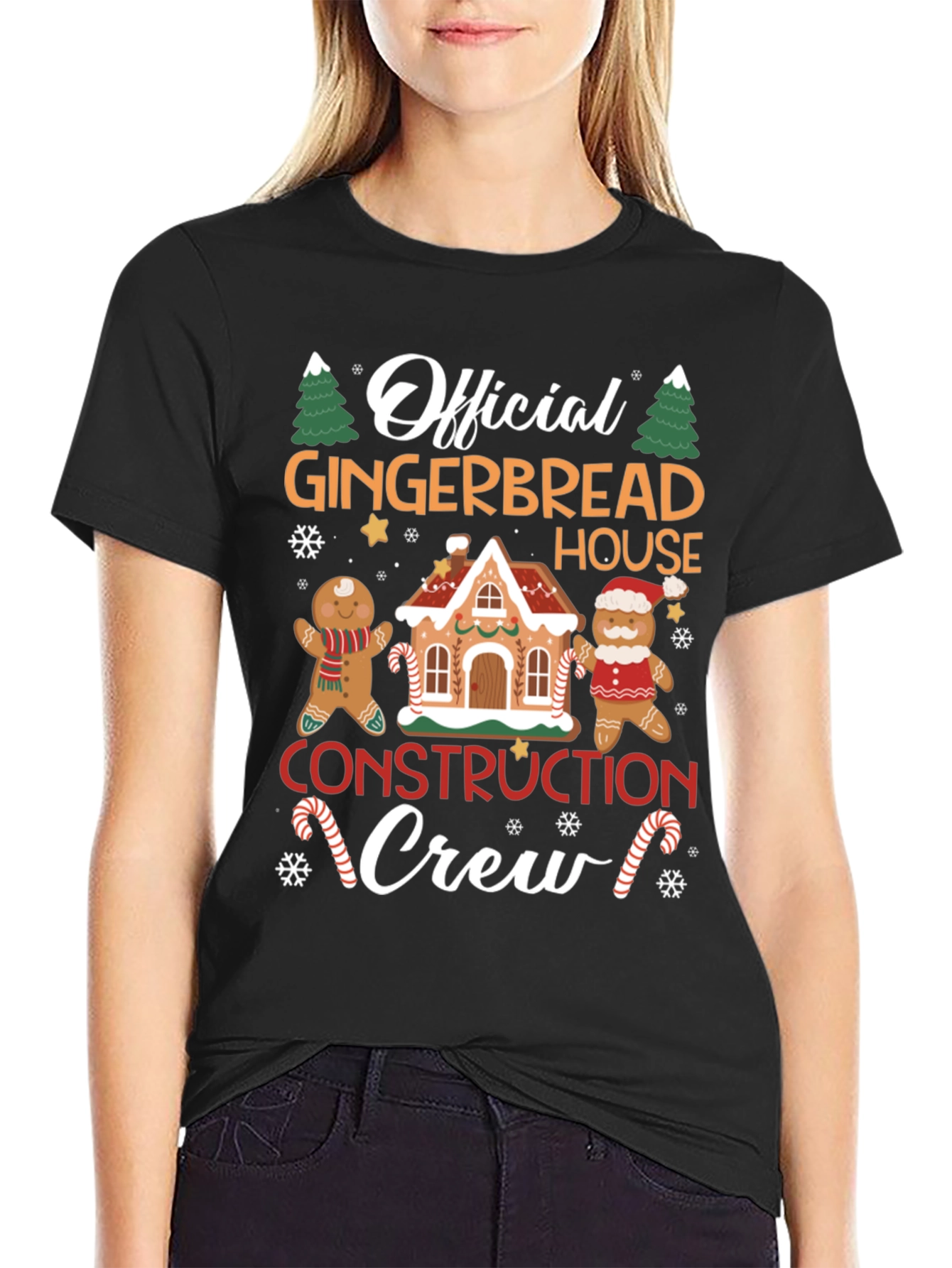 Gingerbread House Crew T-Shirt - Holiday Fun!