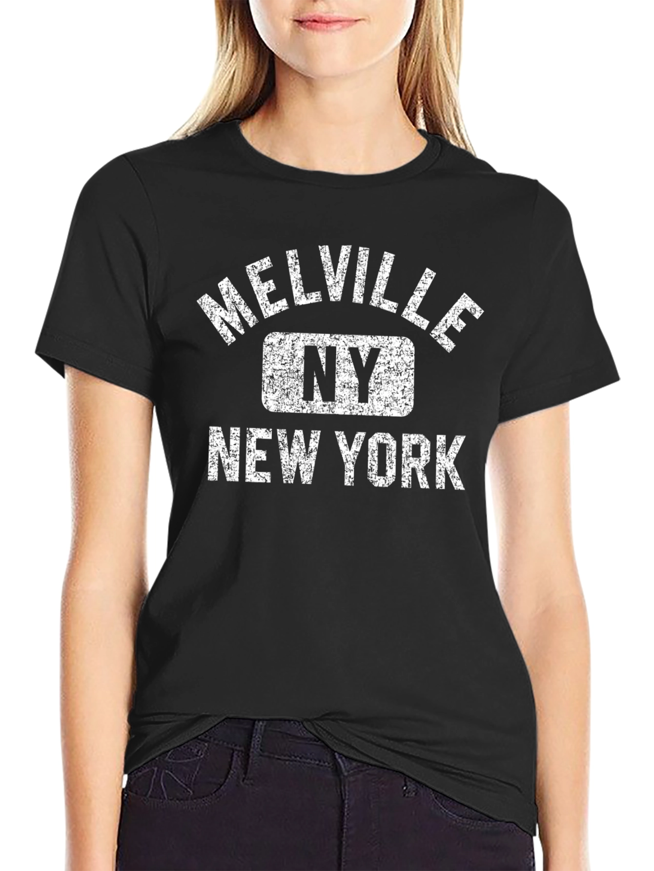 Melville NY New York Black T-Shirt
