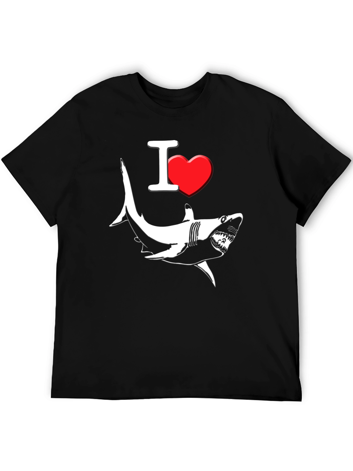 I Love Sharks Graphic T-Shirt