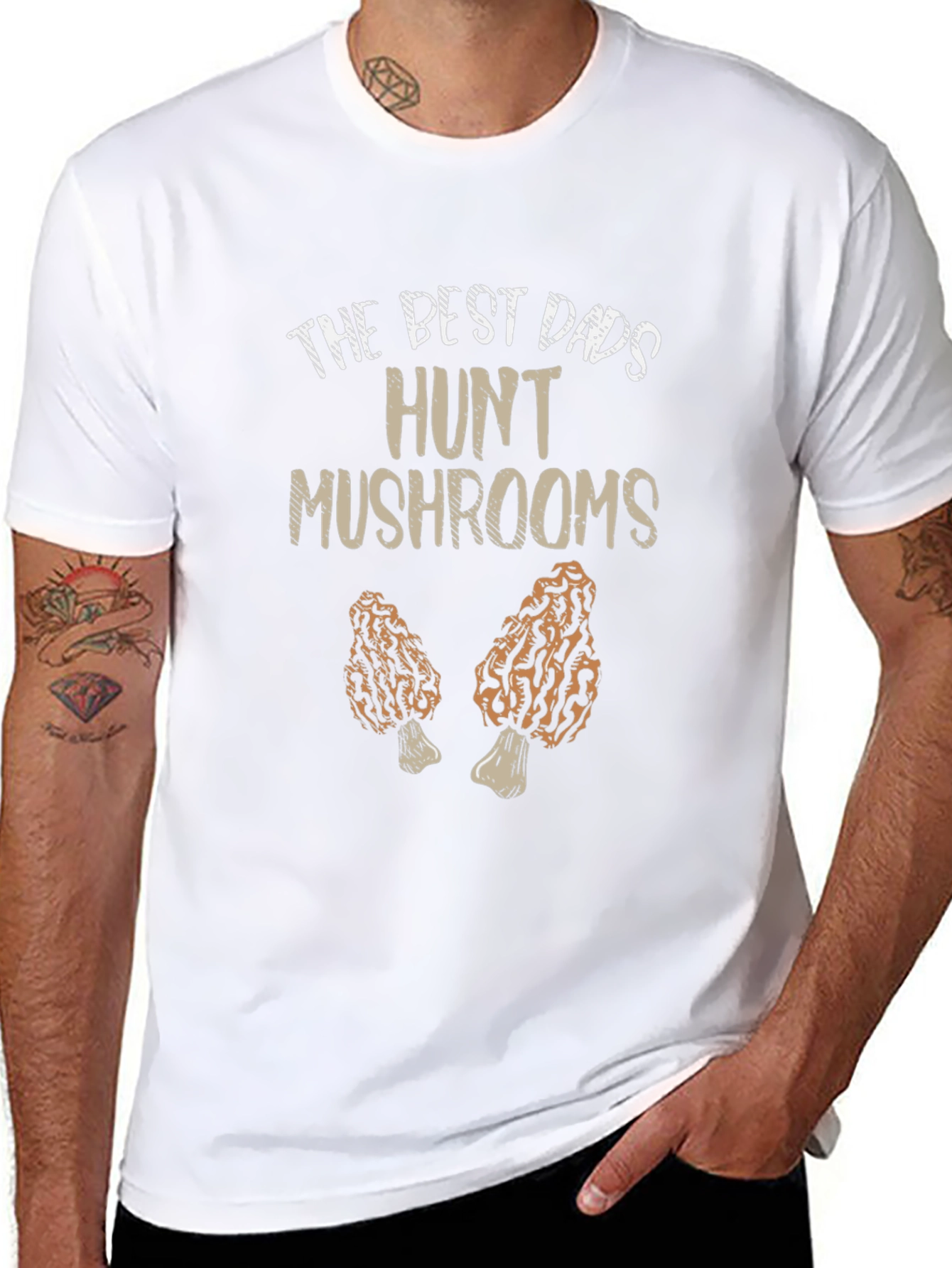 Best Dads Hunt Mushrooms T-Shirt