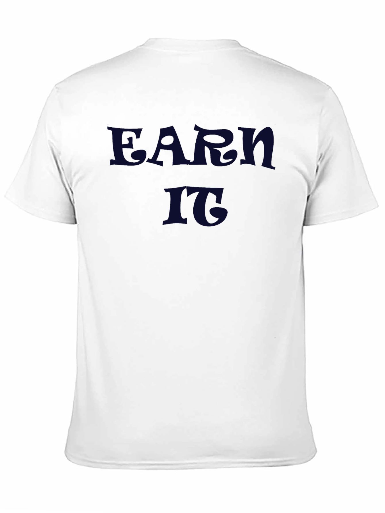 Earn It Graphic Tee - Black Crew Neck