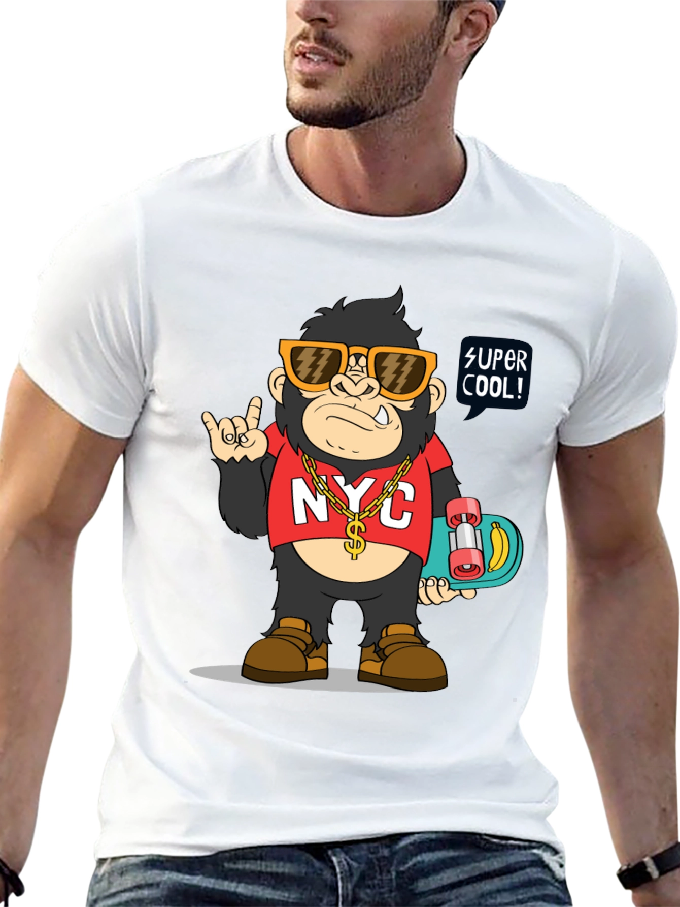 Cool Gorilla Graphic Tee - NYC Style