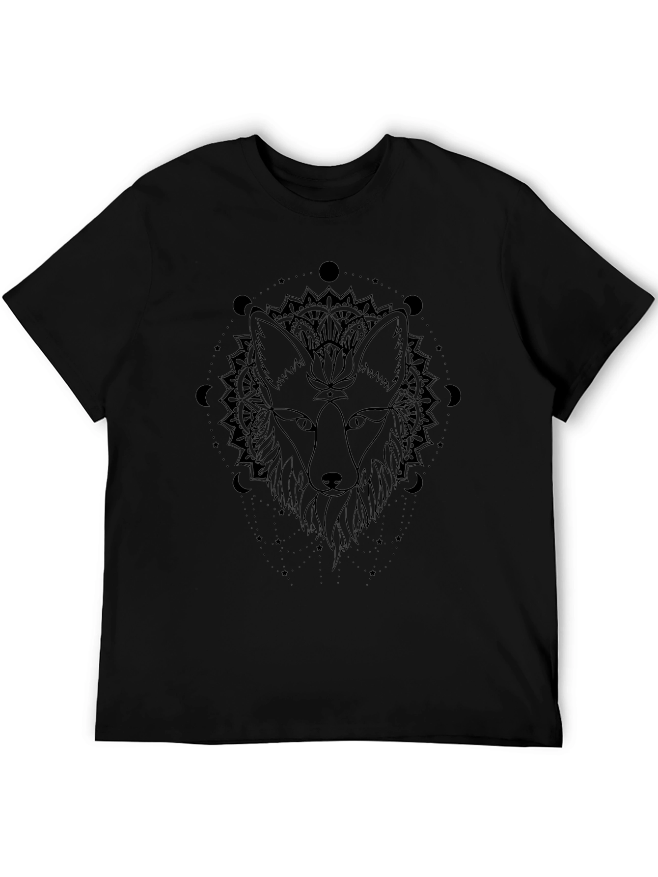 Mystic Fox Graphic Tee - Black