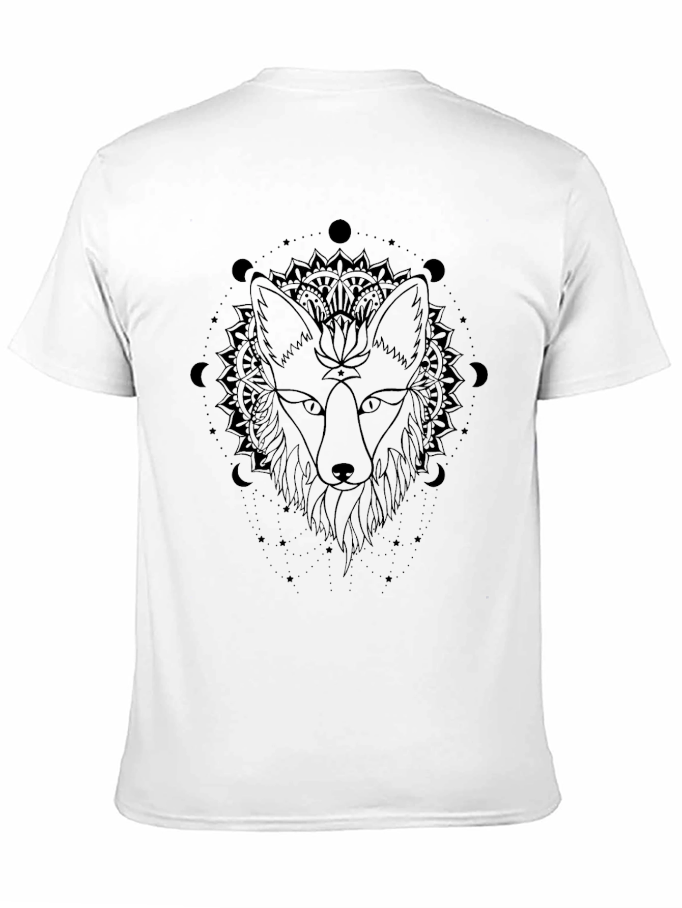 Mystic Fox Graphic Tee - Black