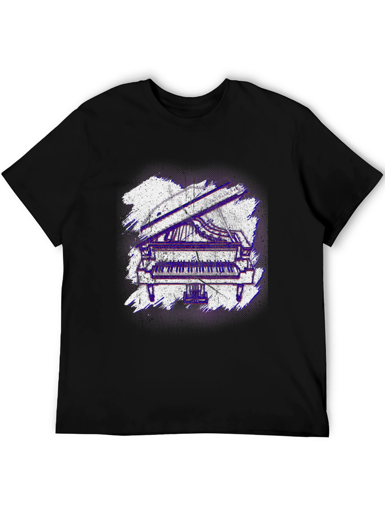 Piano Graphic Tee - Cool Music Lover Shirt