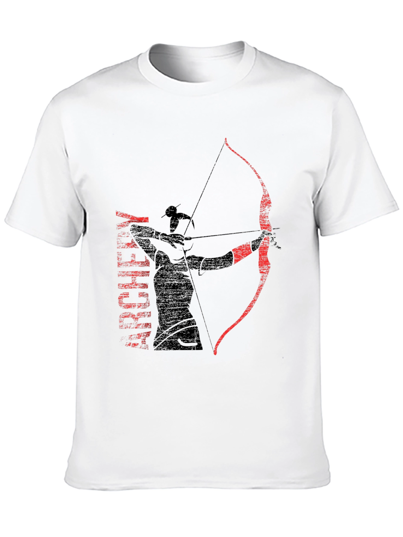 Archer Graphic Tee - Black Cotton T-Shirt