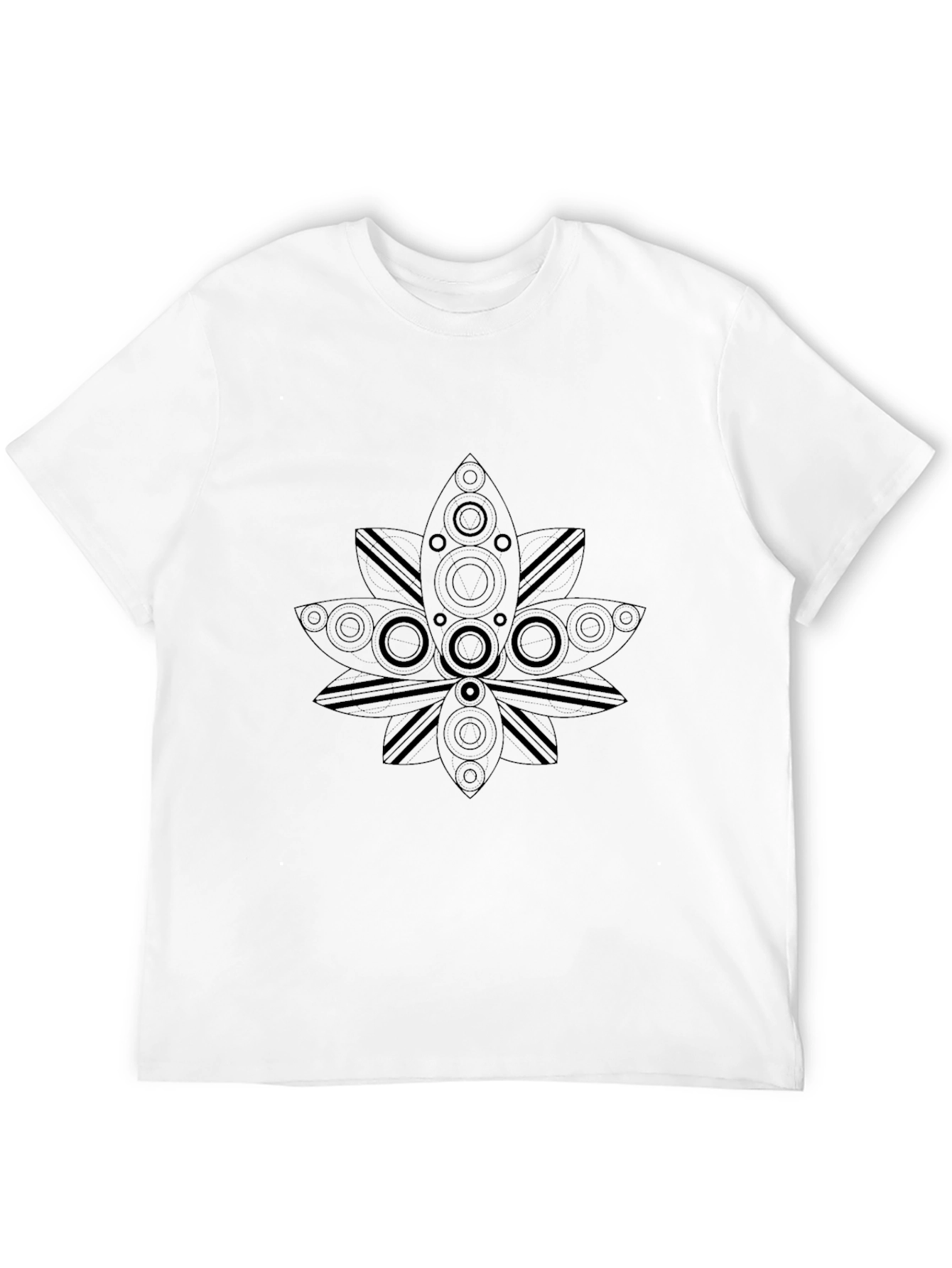 Mens Black Graphic Print T-Shirt