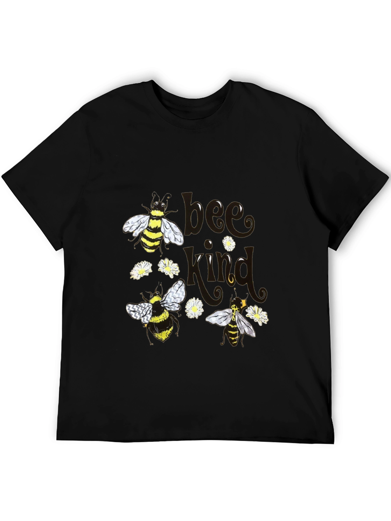 Bee Kind T-Shirt - Black Cotton