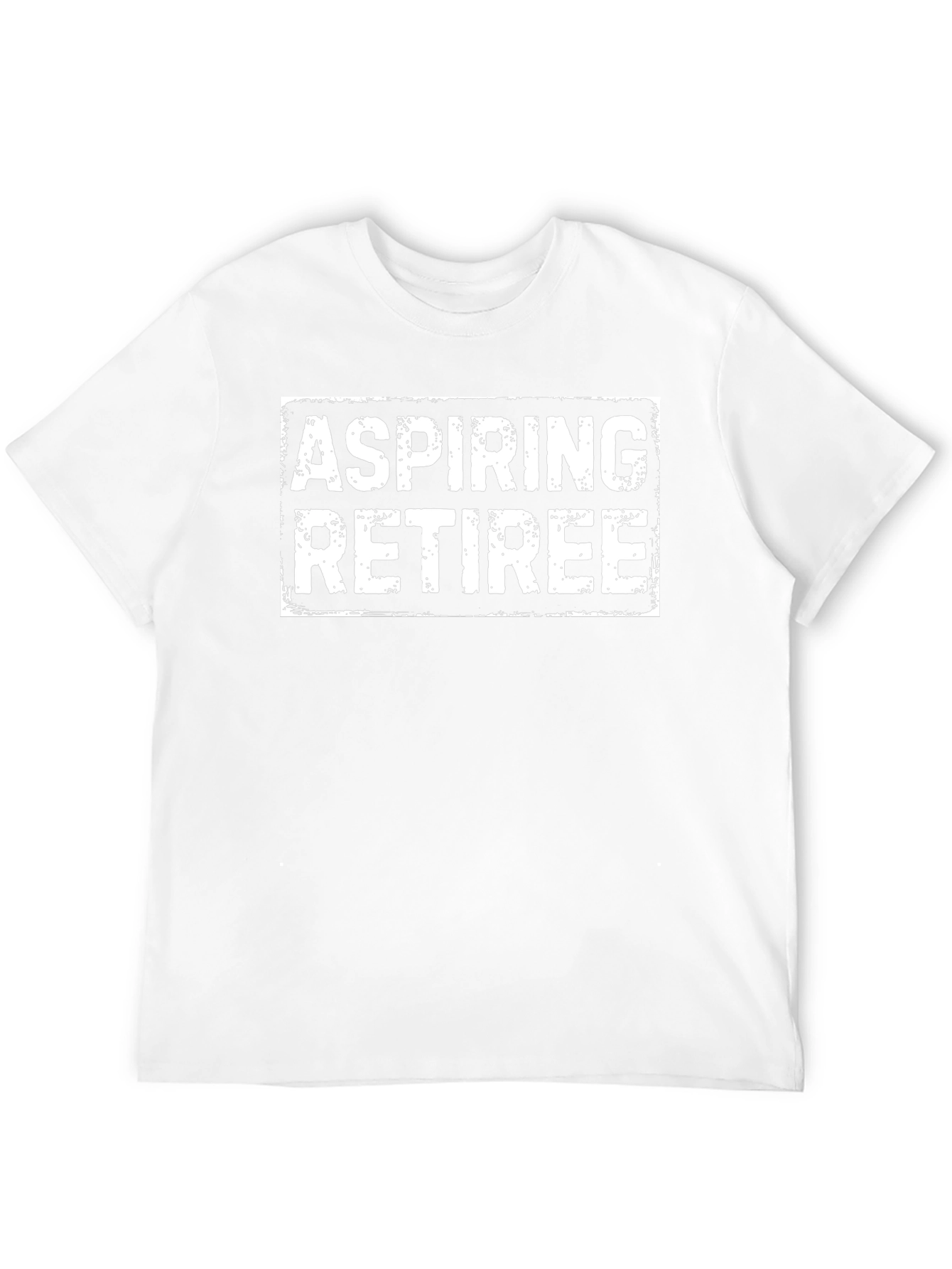 Aspiring Retiree Graphic Tee - Black Crew Neck T-Shirt