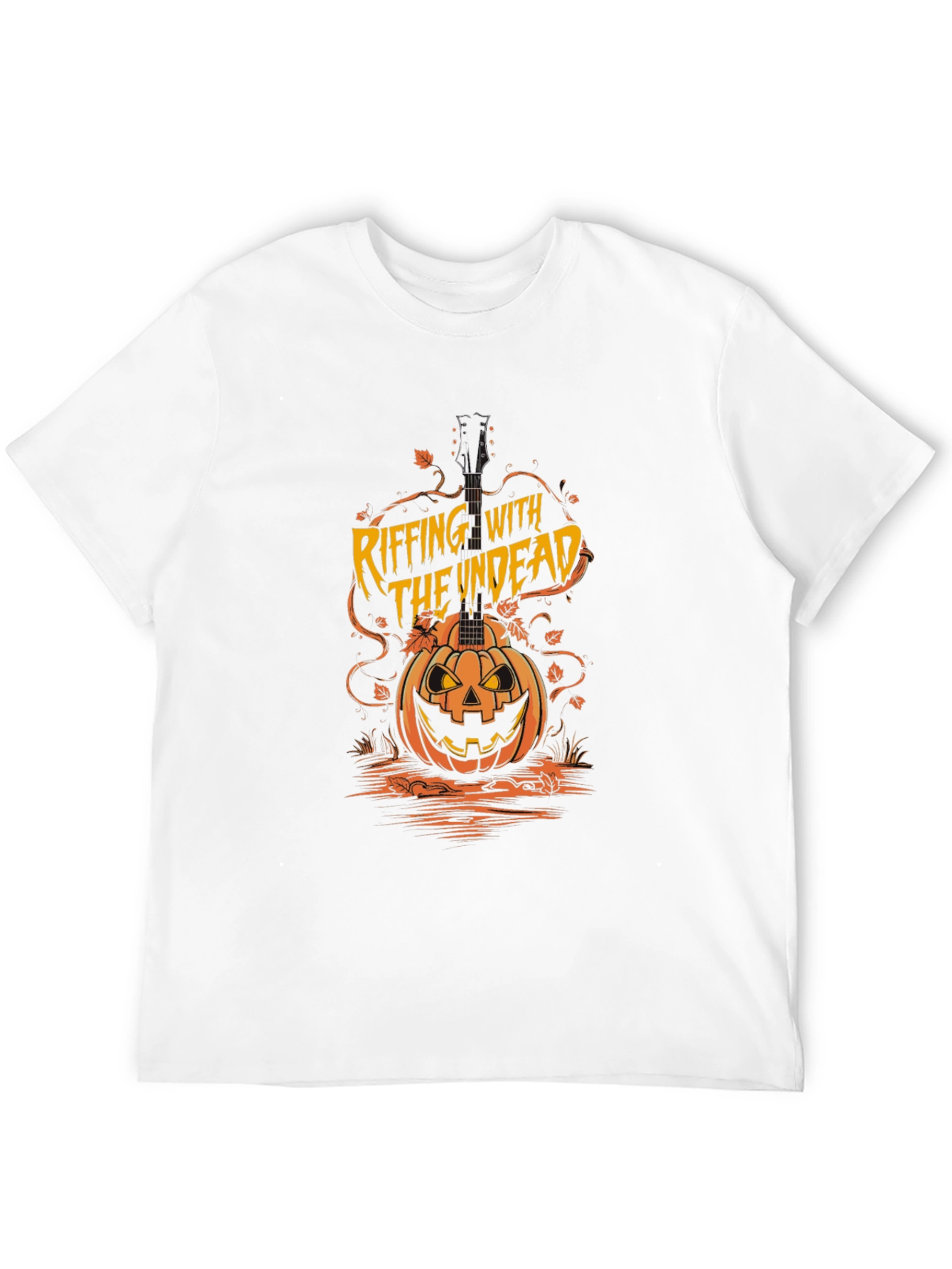 Riffing With The Undead Halloween T-Shirt