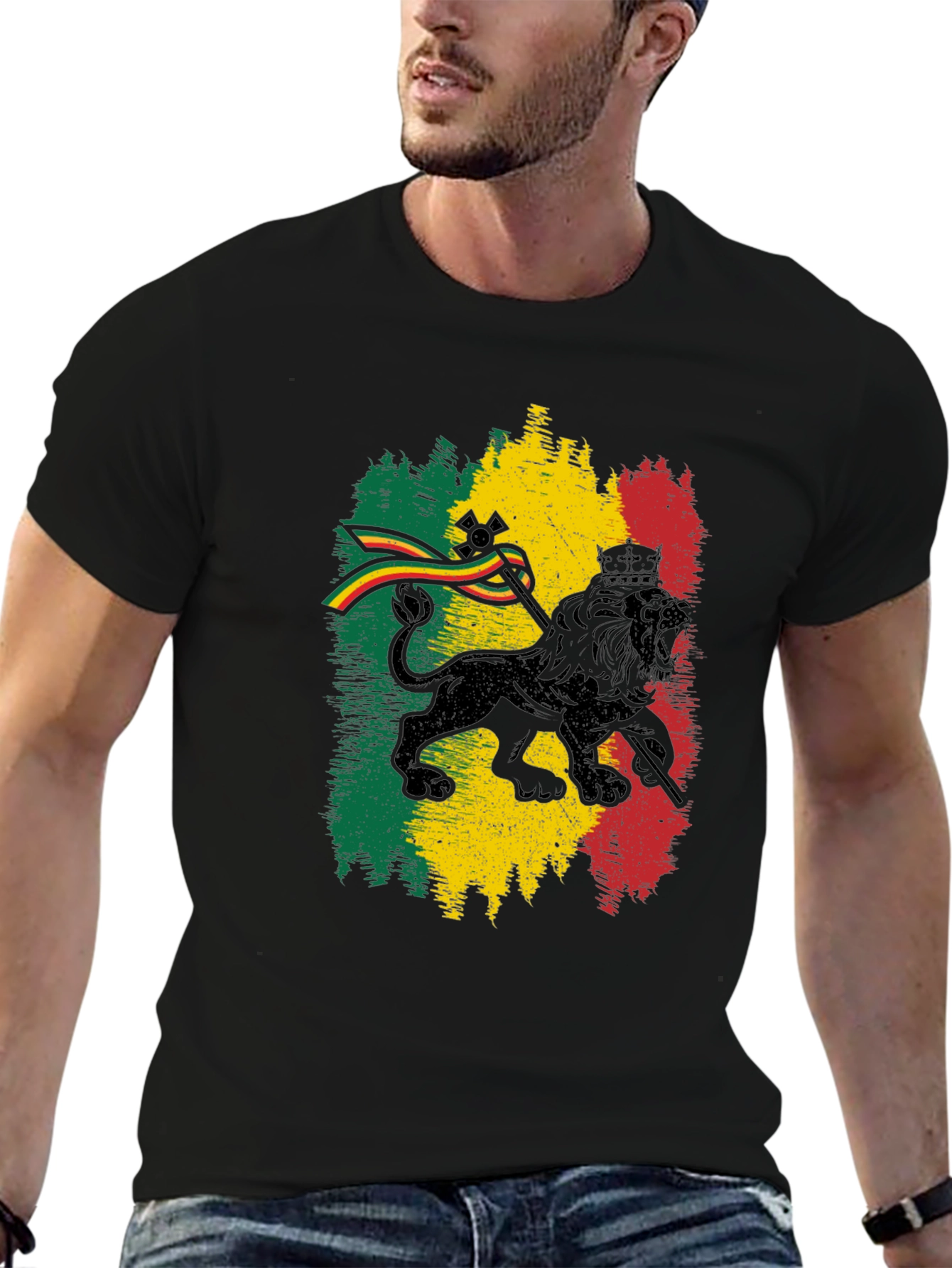 Rasta Lion T-Shirt - Reggae Inspired Tee
