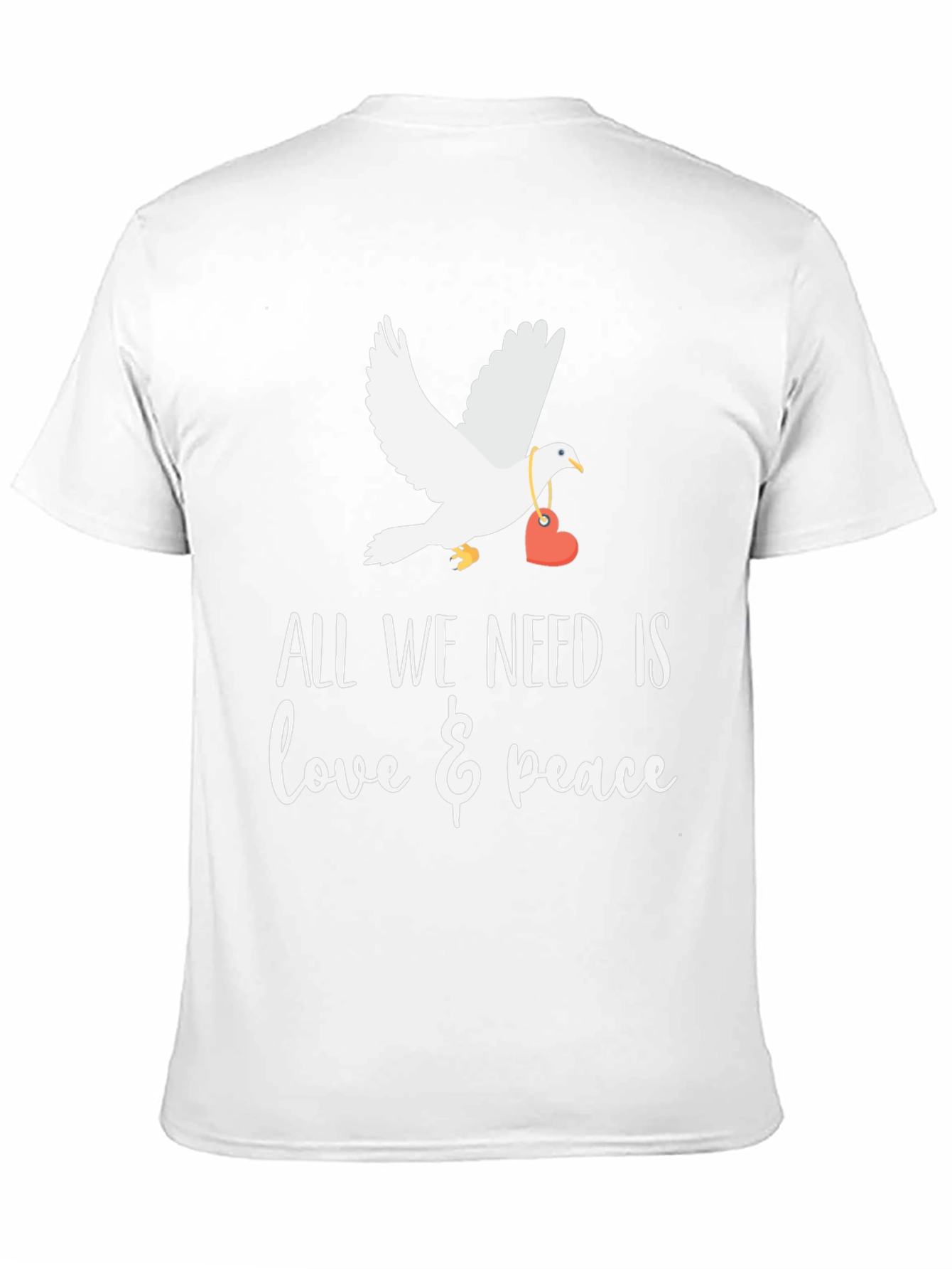 Love & Peace Dove Graphic T-Shirt